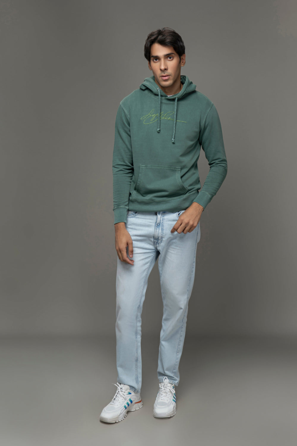 Pullover Cotton Blend Hoodie