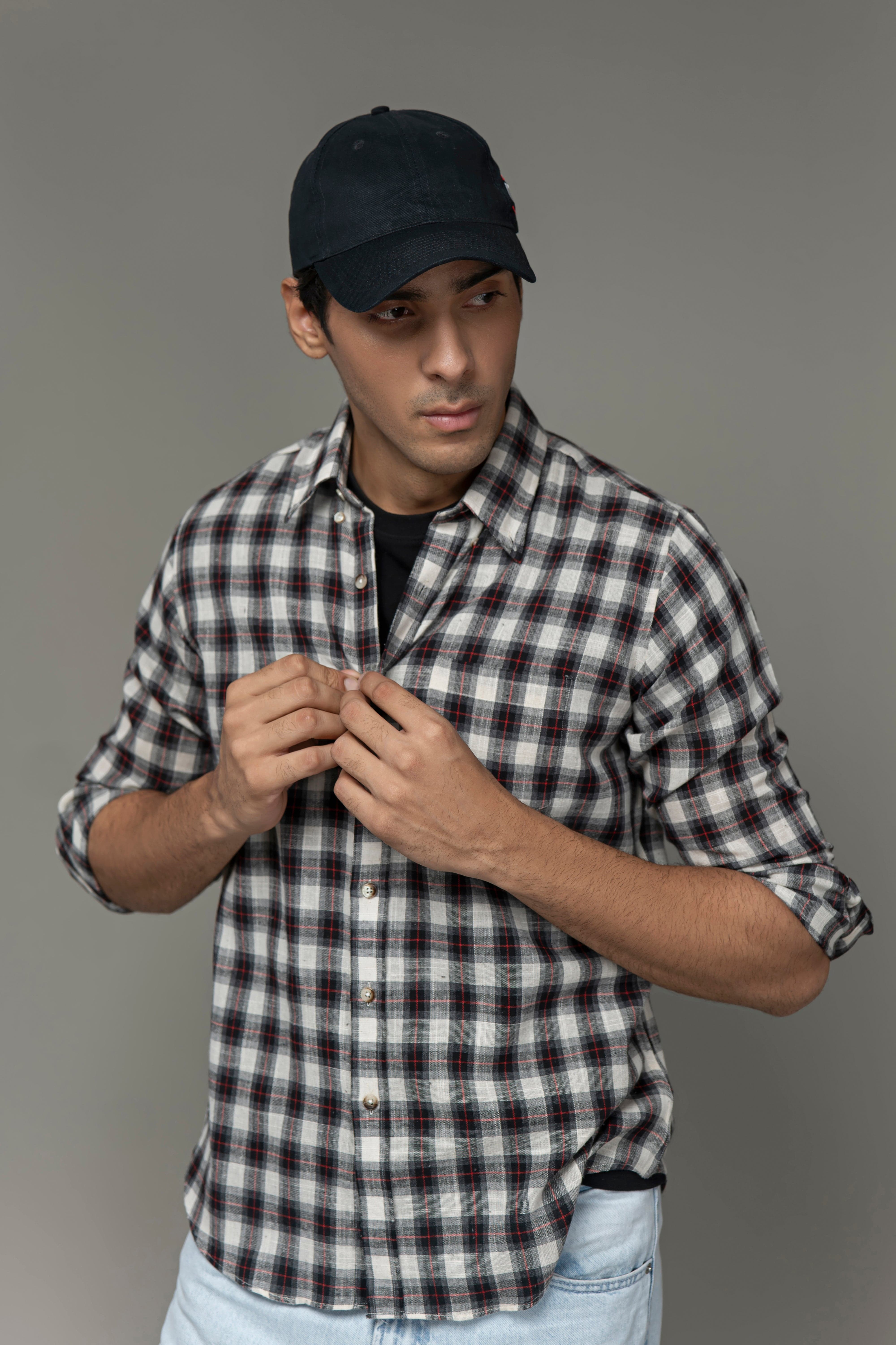 Cotton/linen Button Down Shirt
