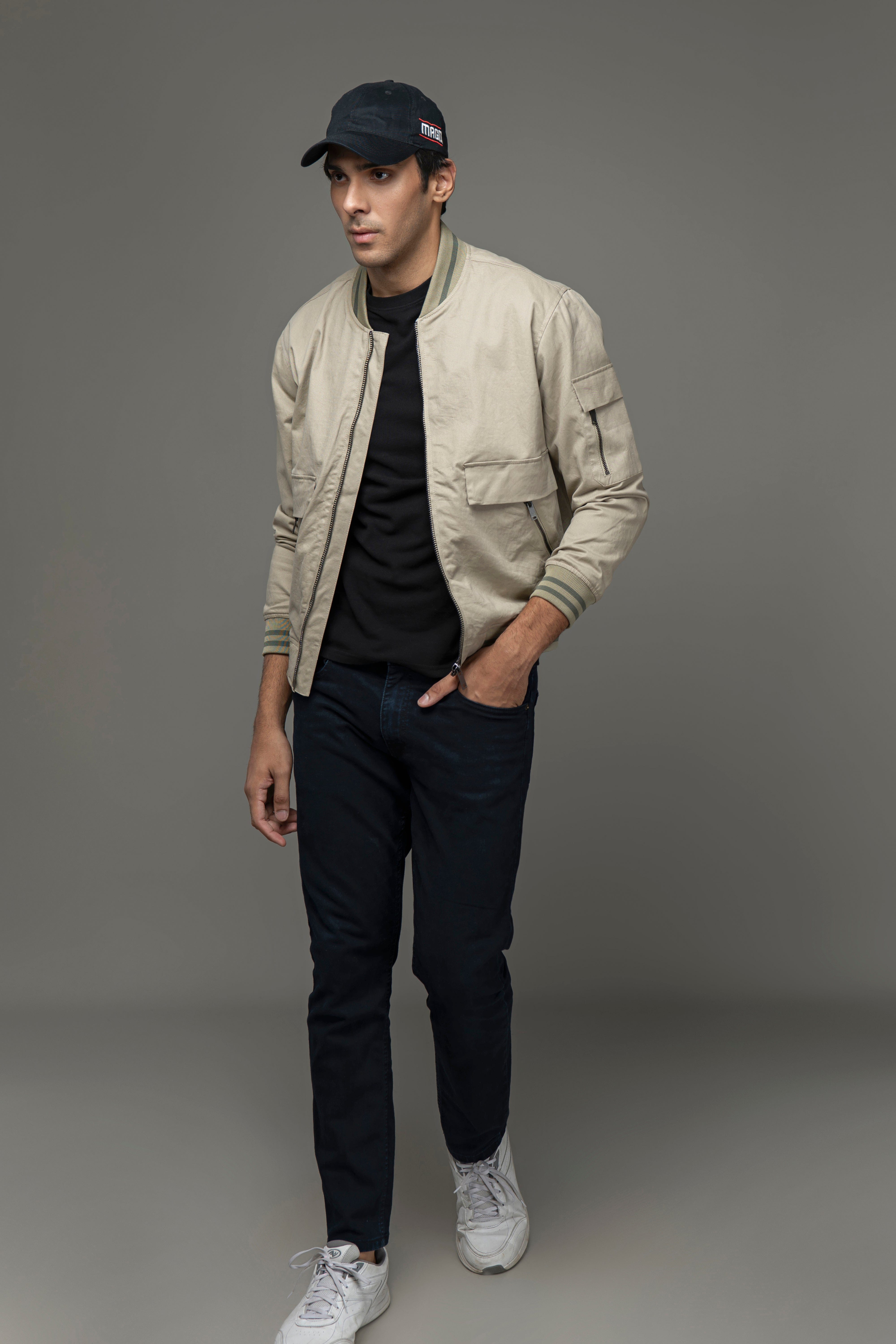 100% Cotton Twill Bomber Jacket