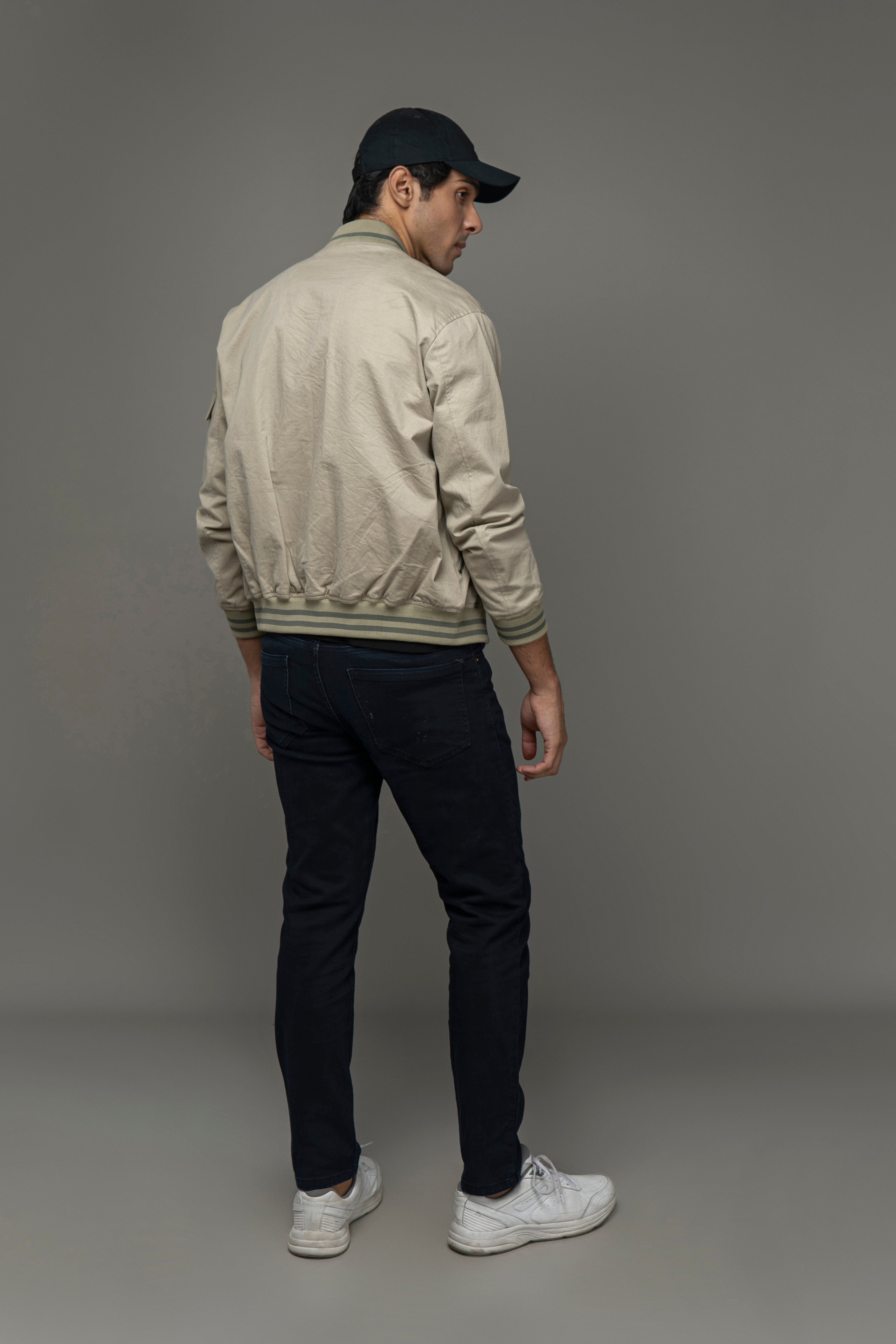 100% Cotton Twill Bomber Jacket
