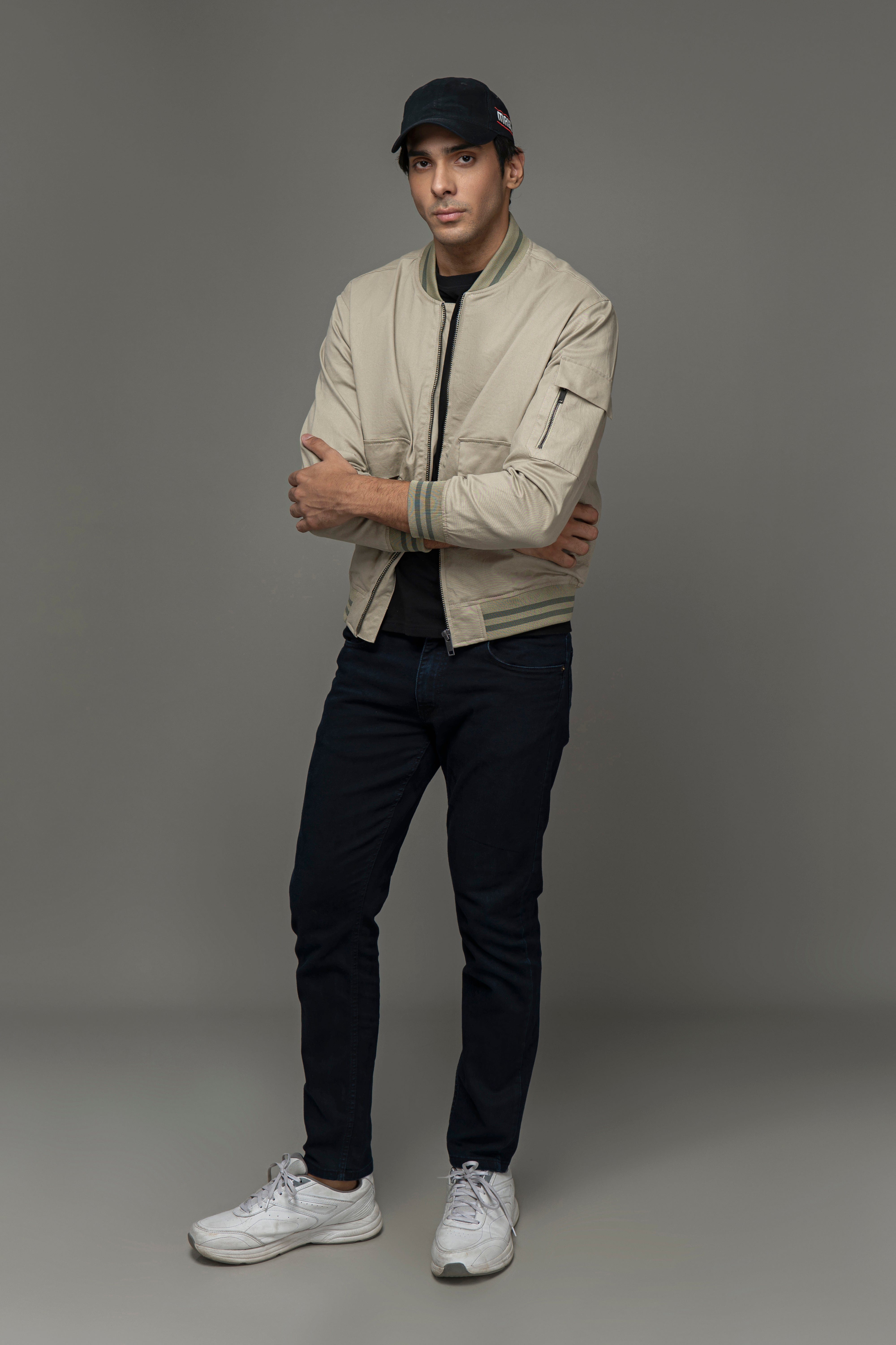 100% Cotton Twill Bomber Jacket