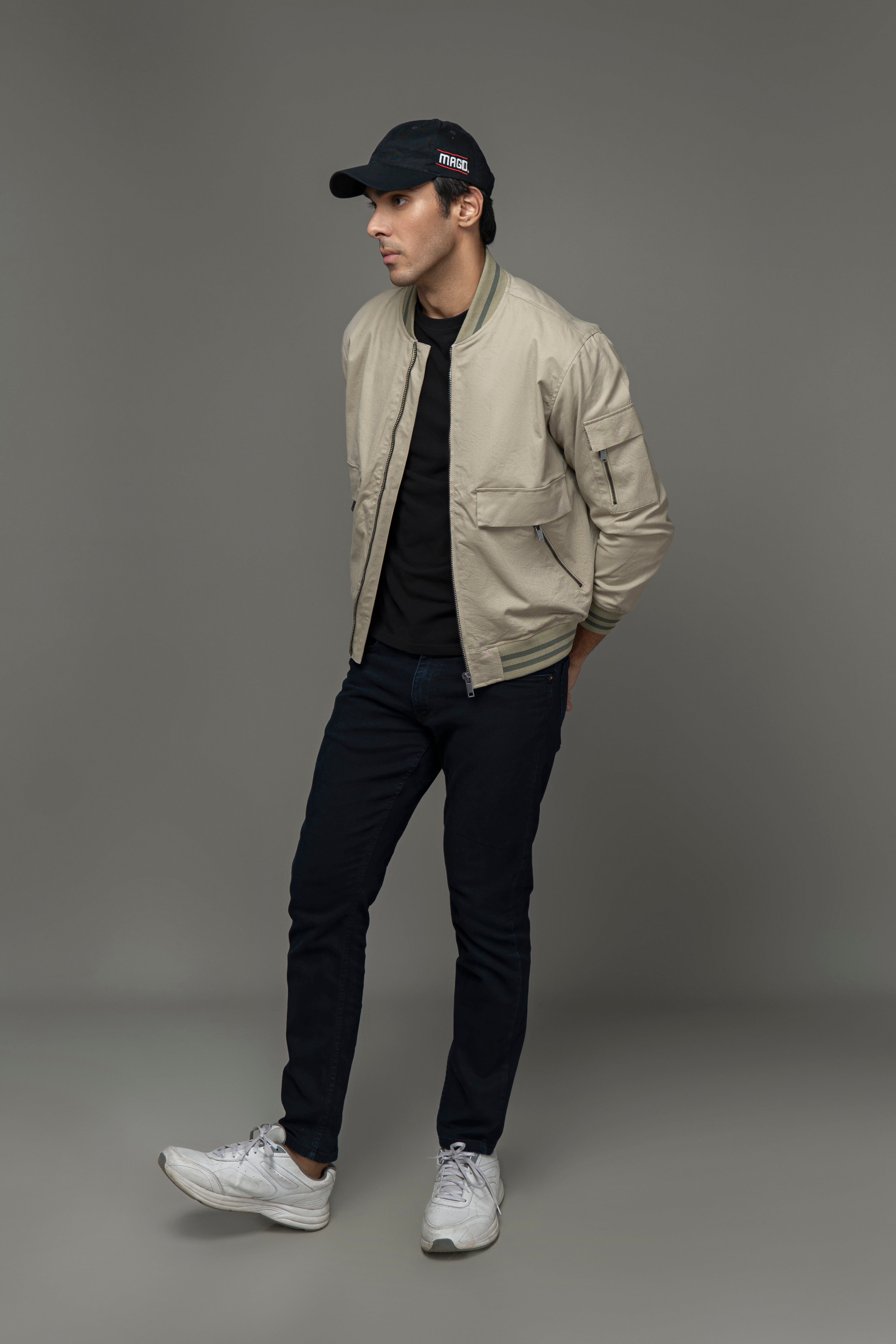 100% Cotton Twill Bomber Jacket