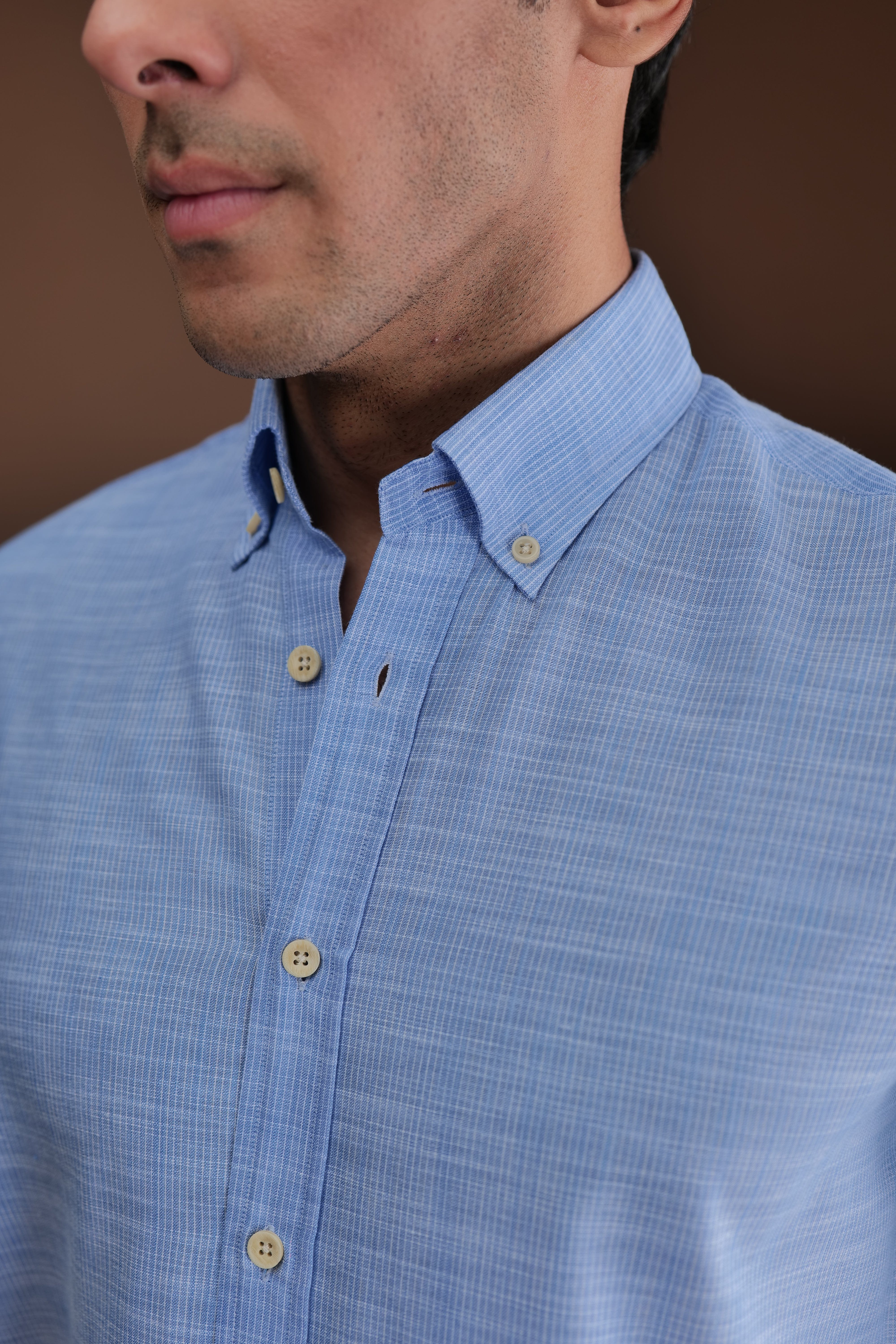 Yarn Dye Cotton Slub Shirt