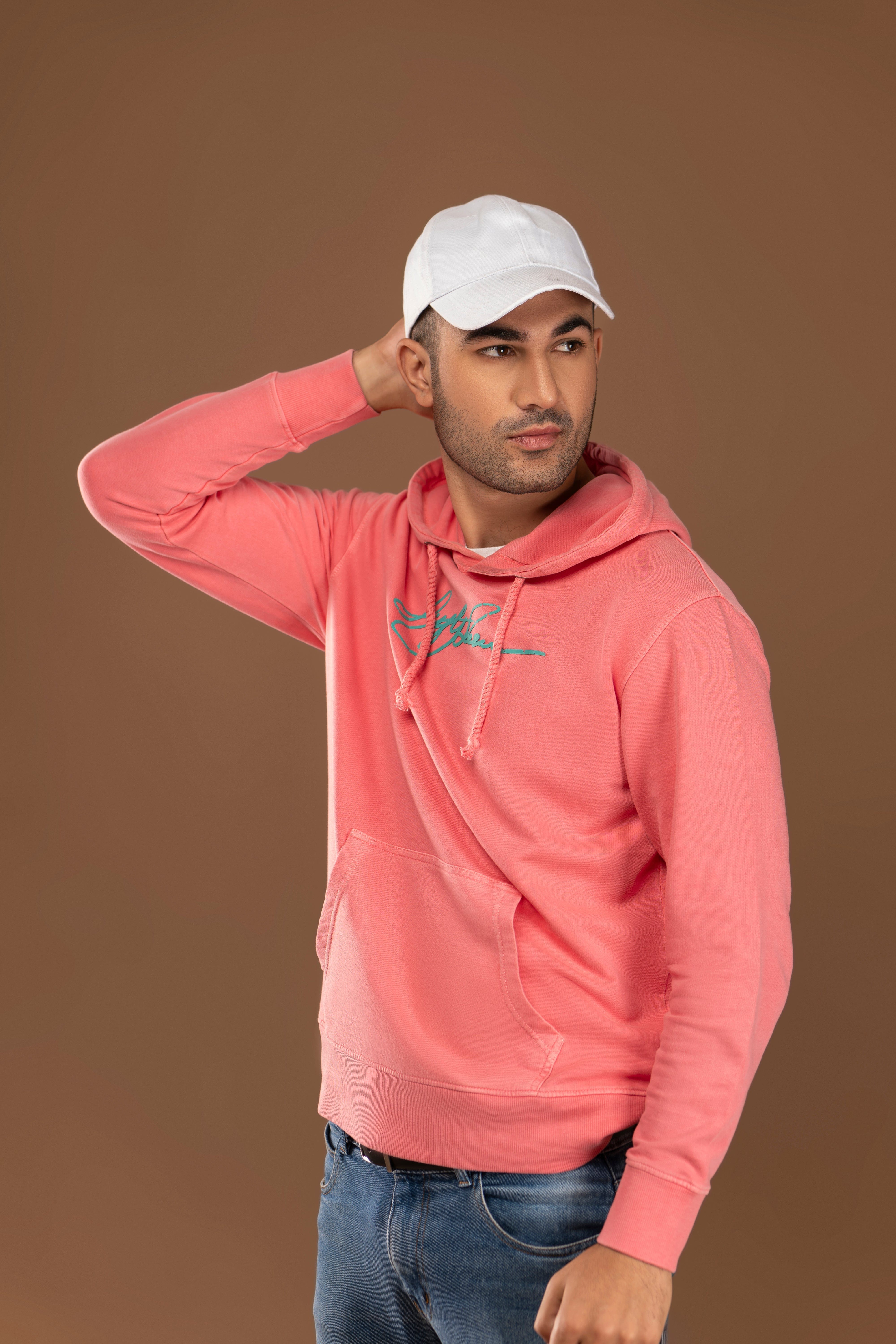 Pullover Cotton Blend Hoodie