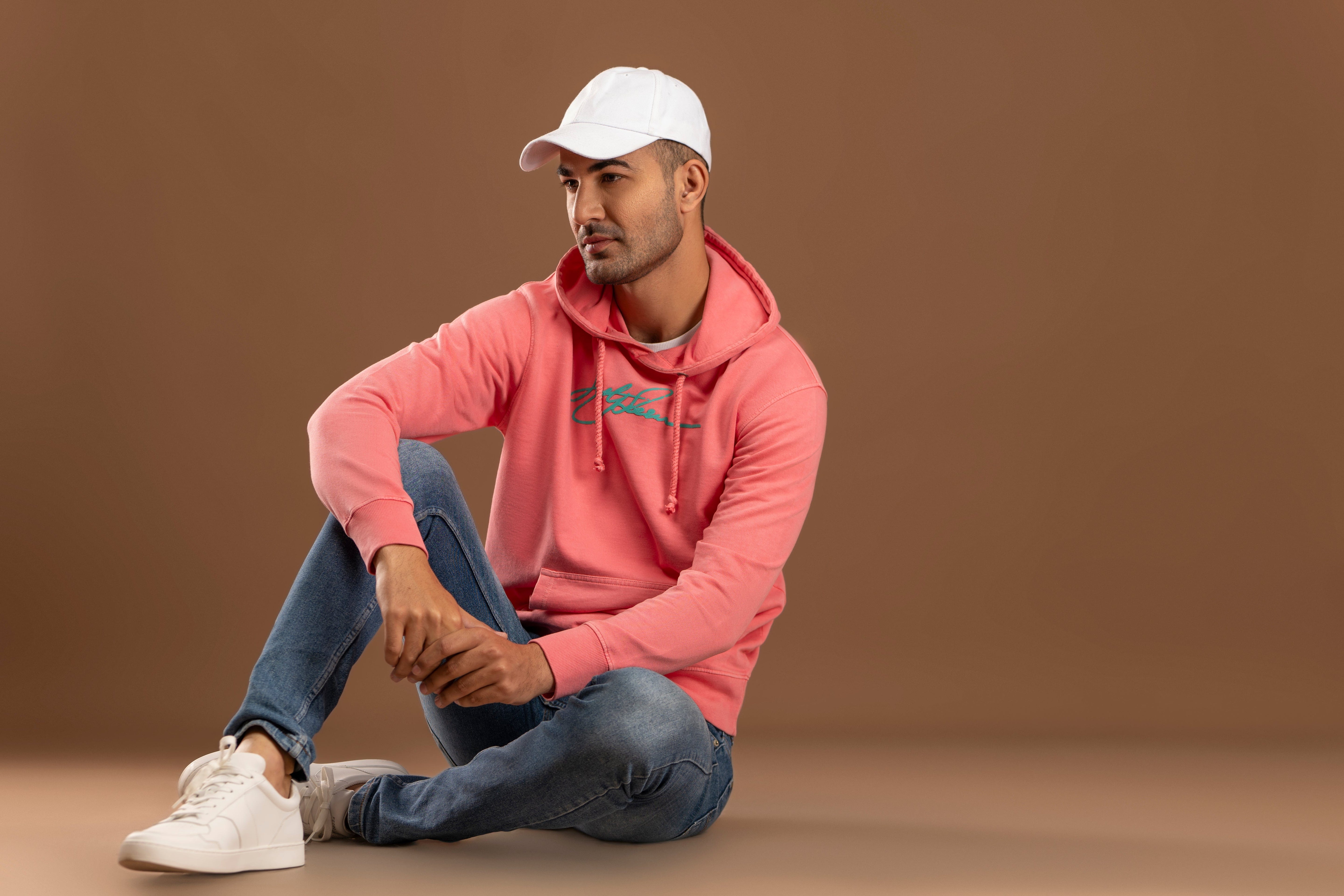 Pullover Cotton Blend Hoodie