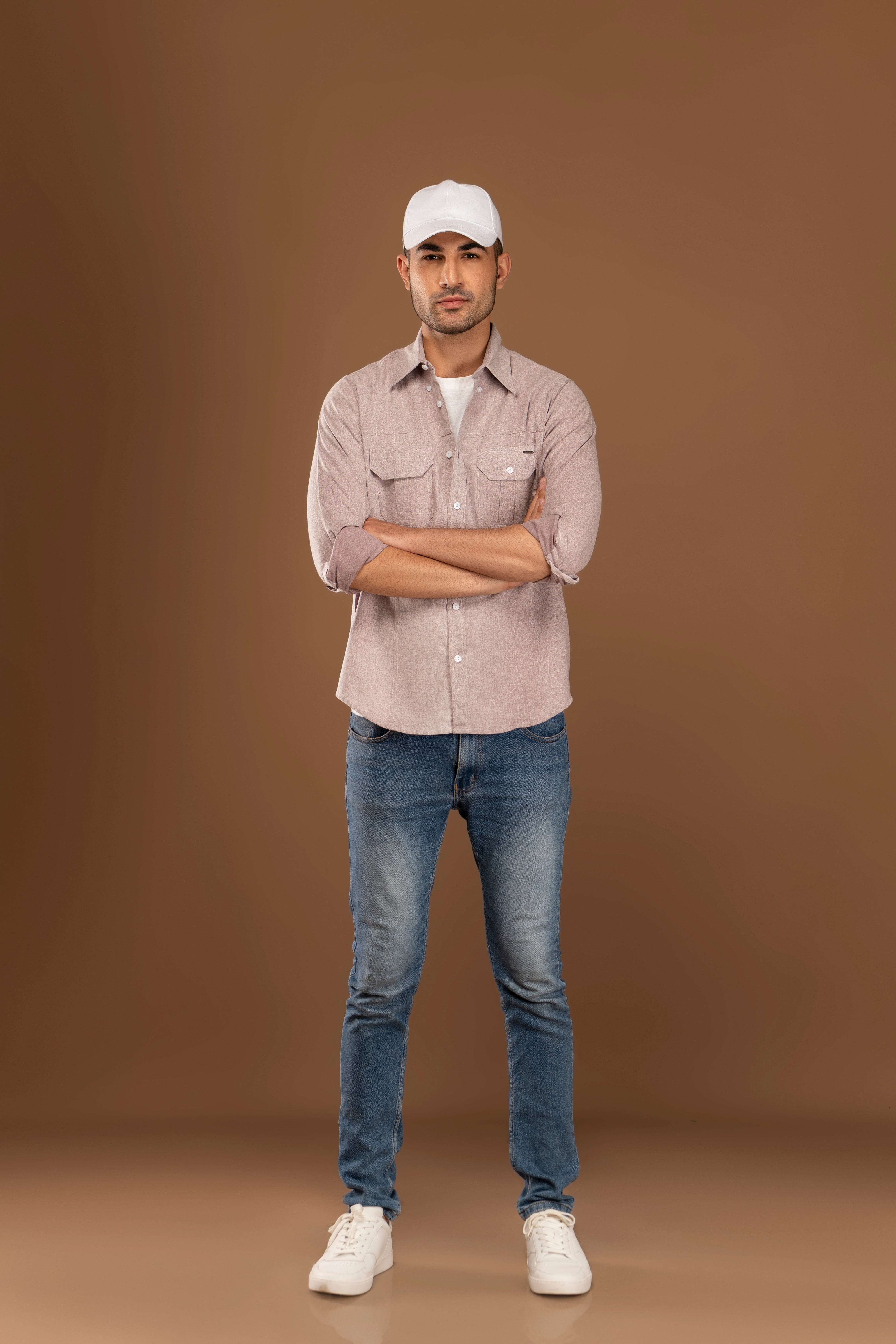 Cargo Pocket Button Down Shirt