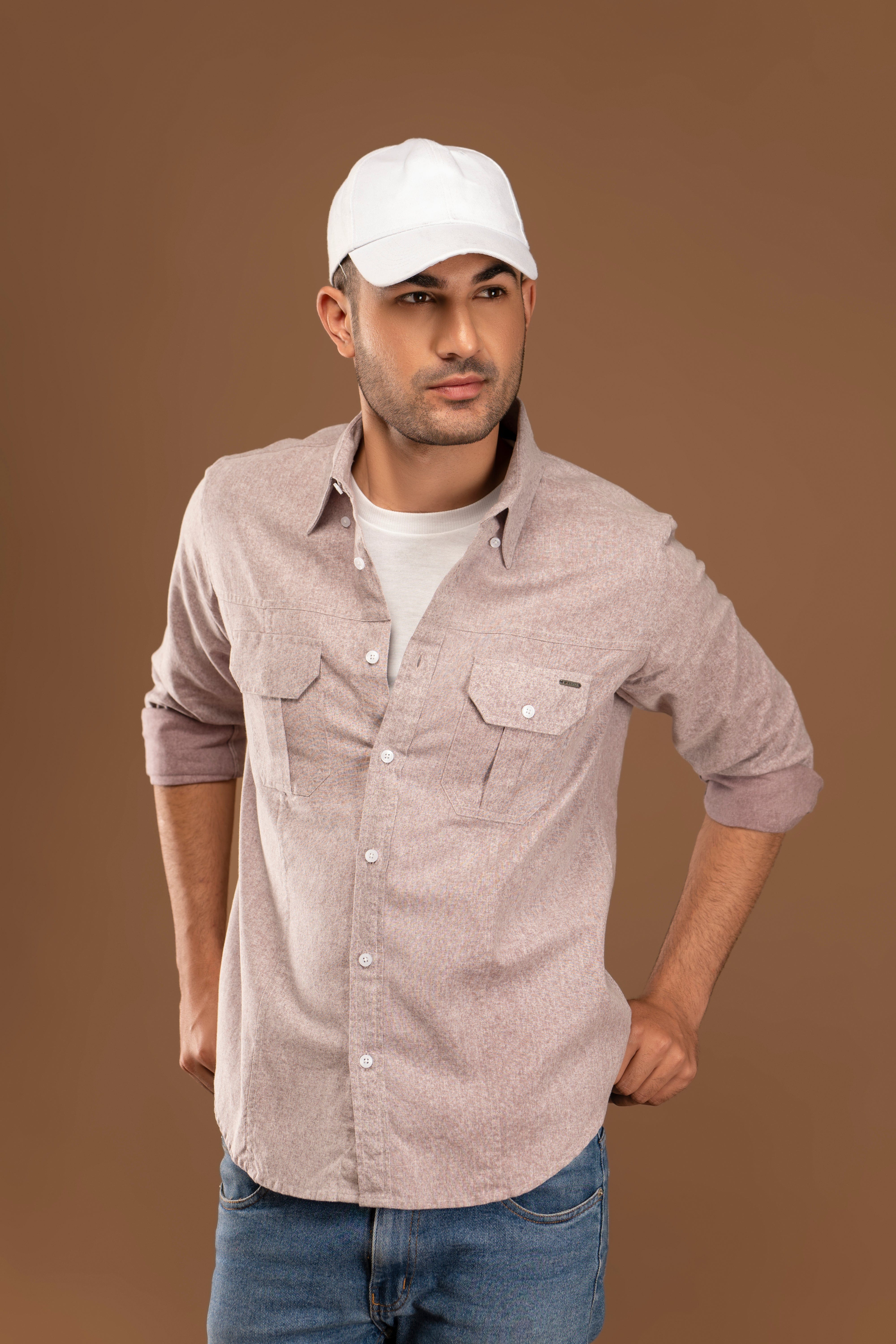 Cargo Pocket Button Down Shirt