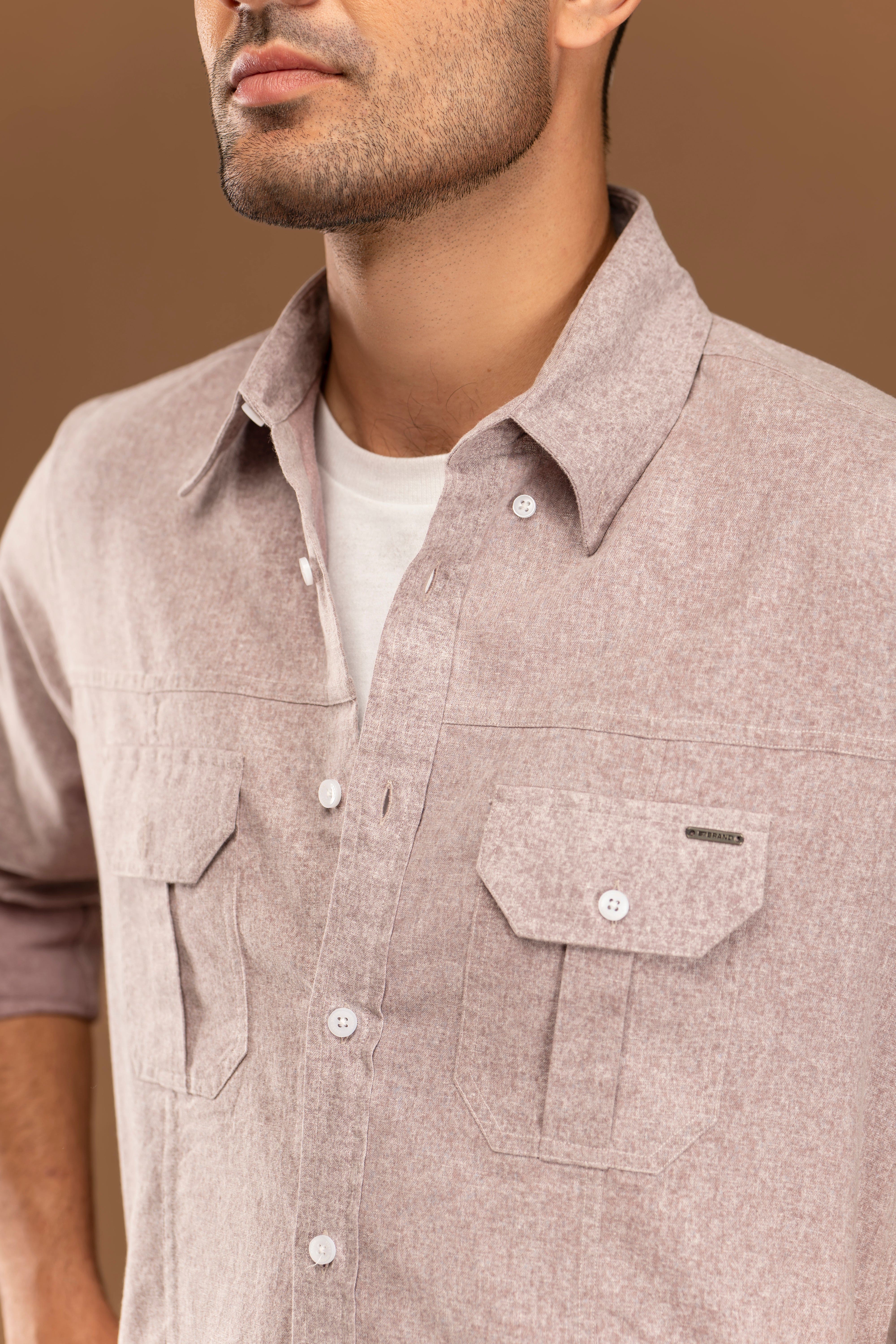Cargo Pocket Button Down Shirt