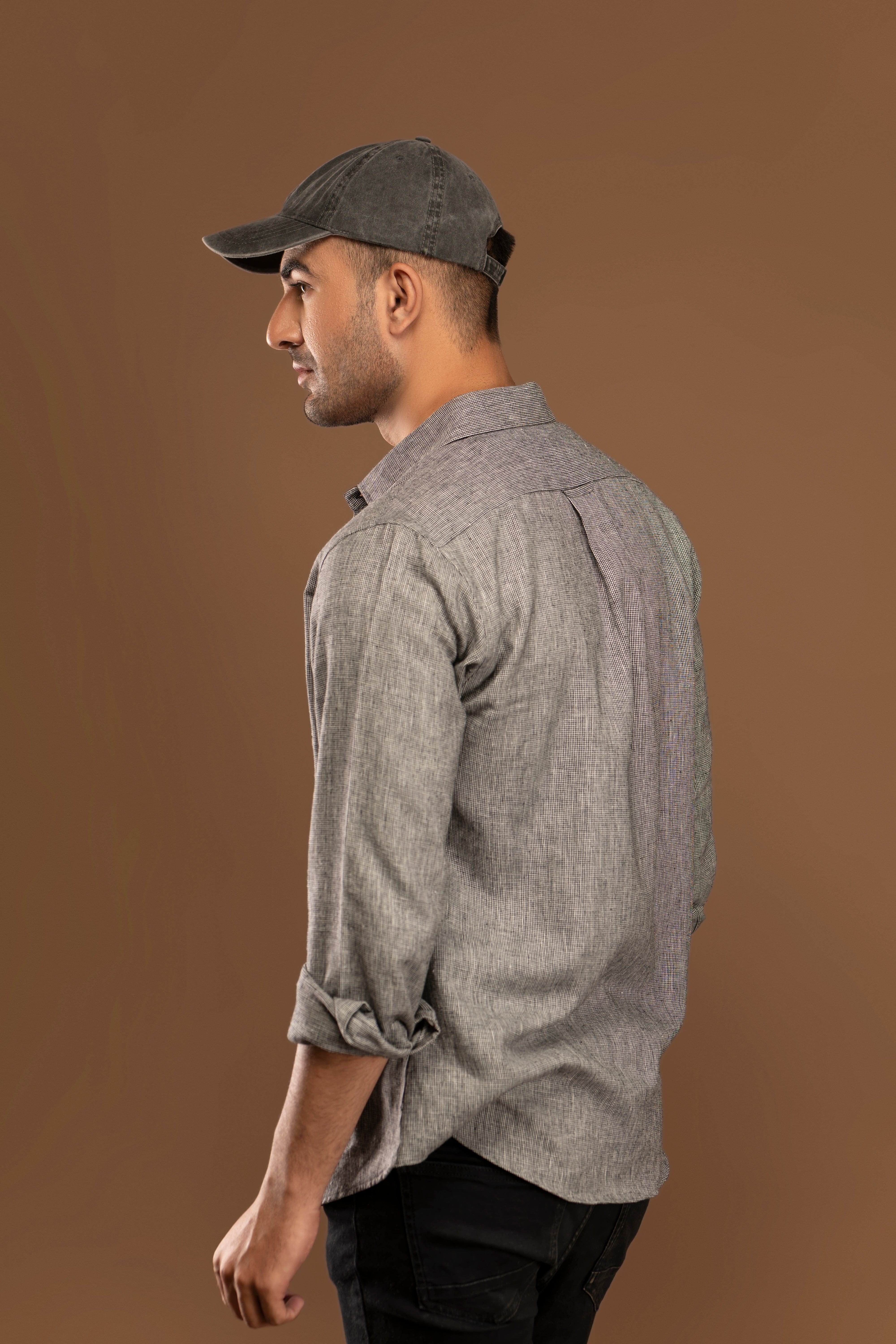 Yarn Dye Linen Shirt