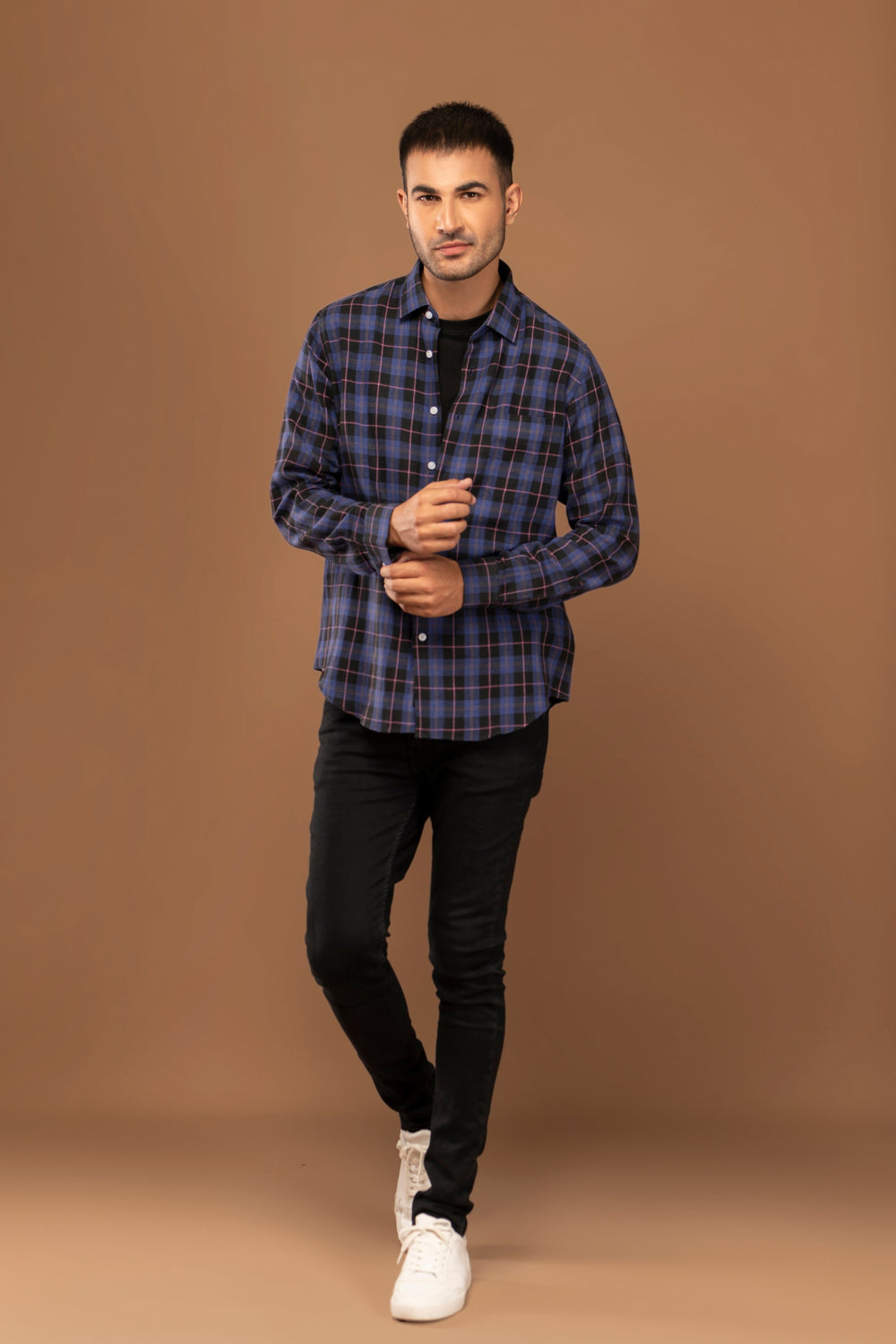 Cotton Y/D Flannel Shirt
