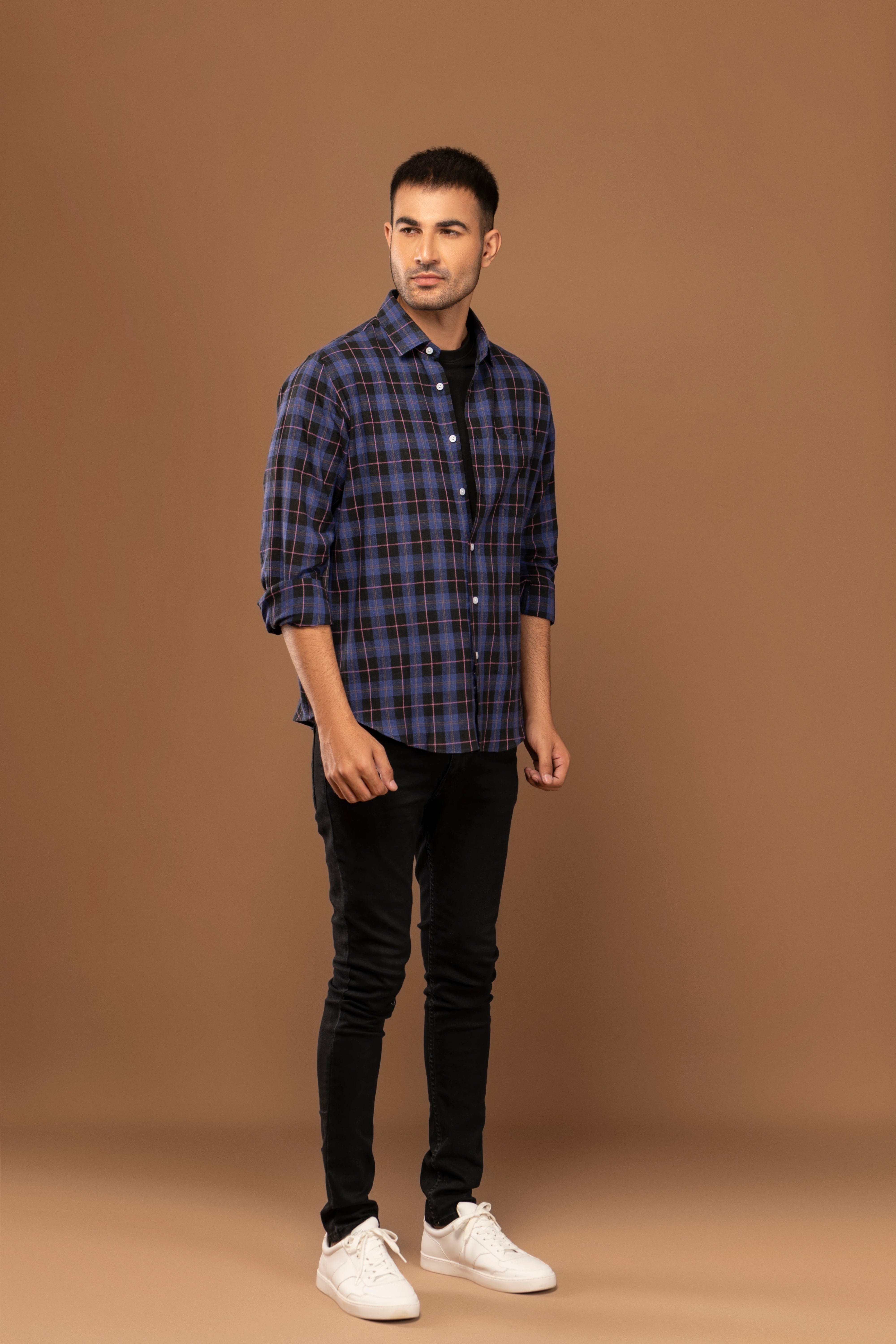 Cotton Y/D Flannel Shirt