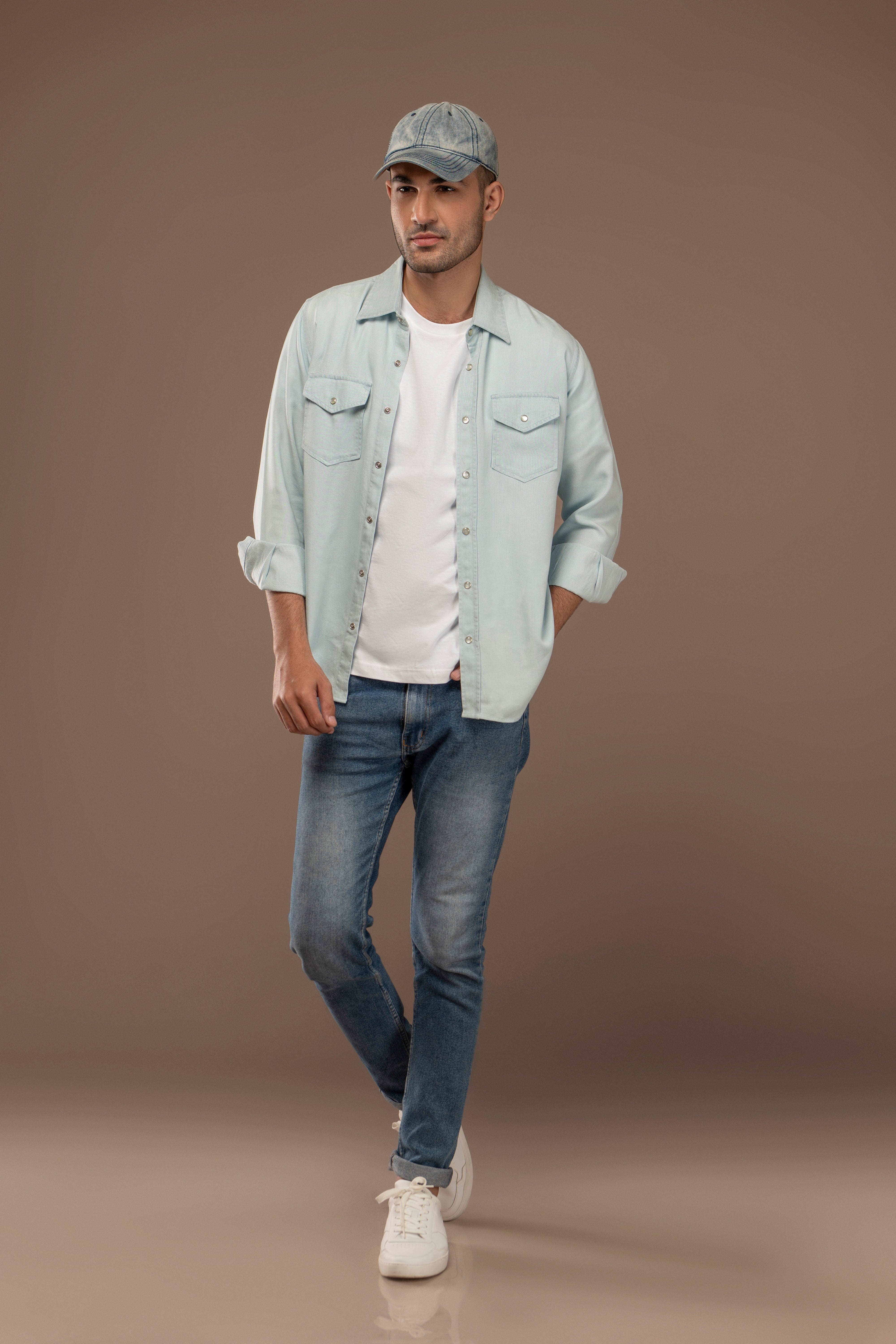 Tencel Denim Western Shirt