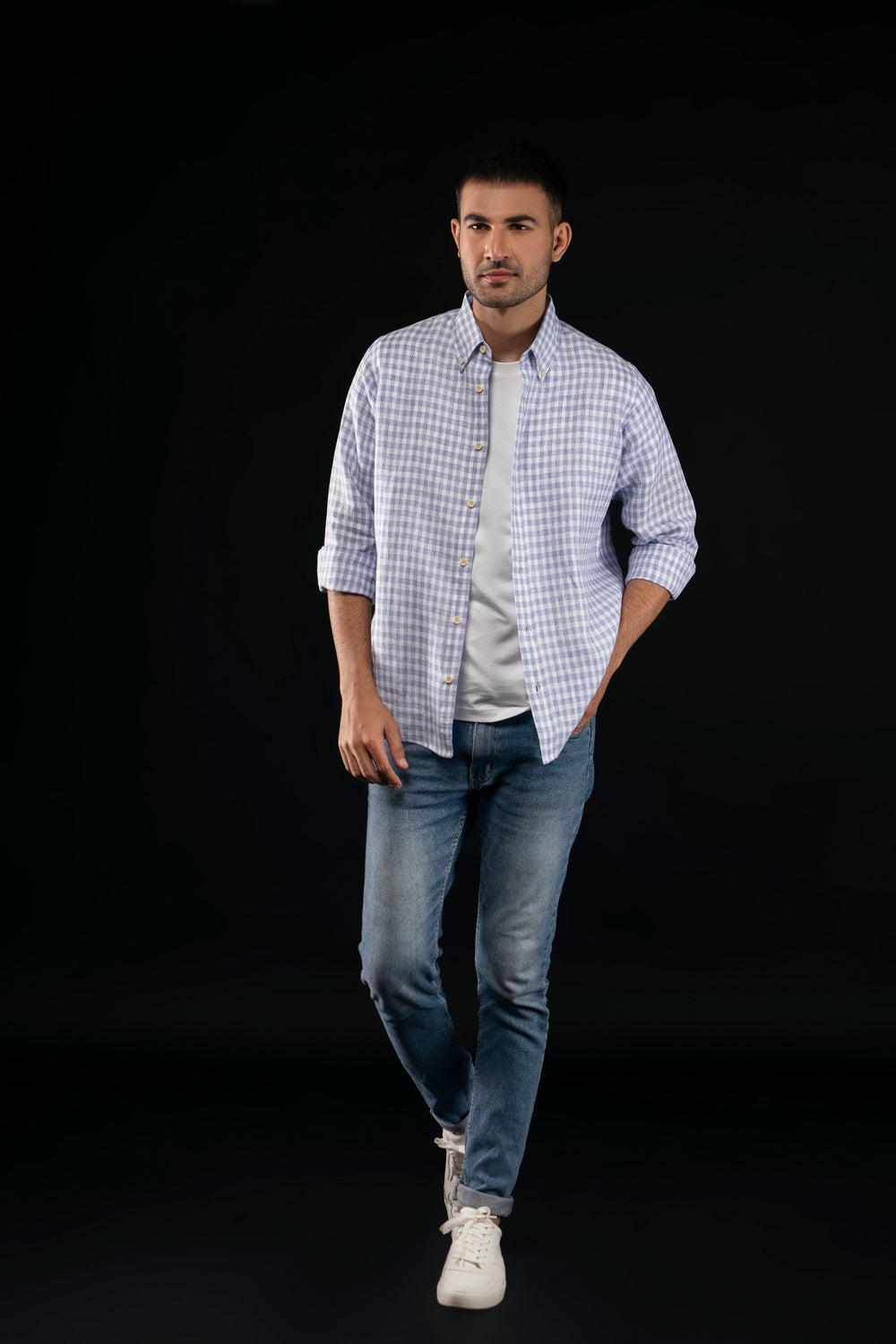 Yarn Dye Cotton Slub Shirt