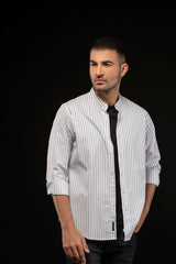 Banded Collar Shirt