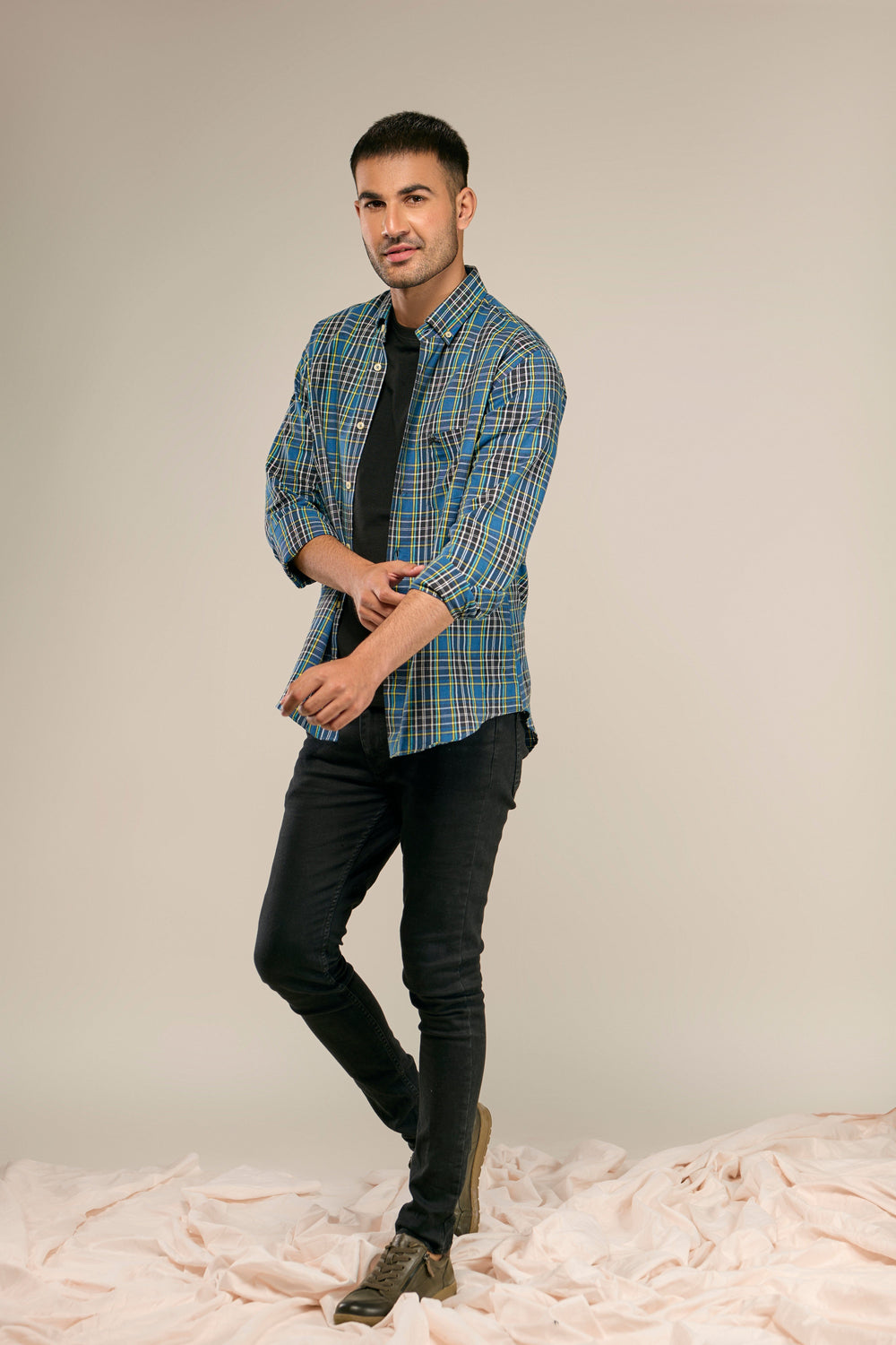 Cotton Yarn Dyed Shirt