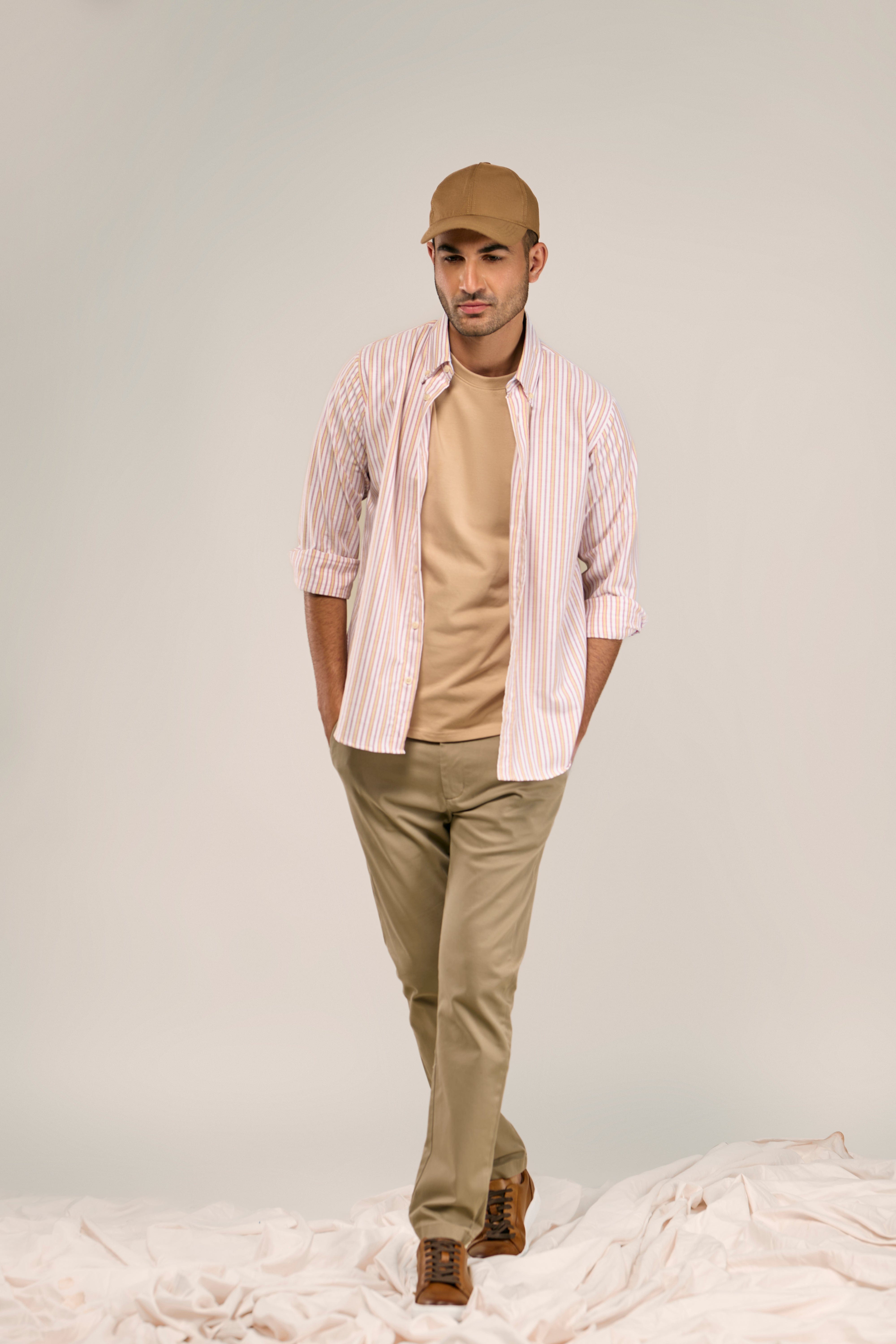 Striped Y/D Poplin Shirt