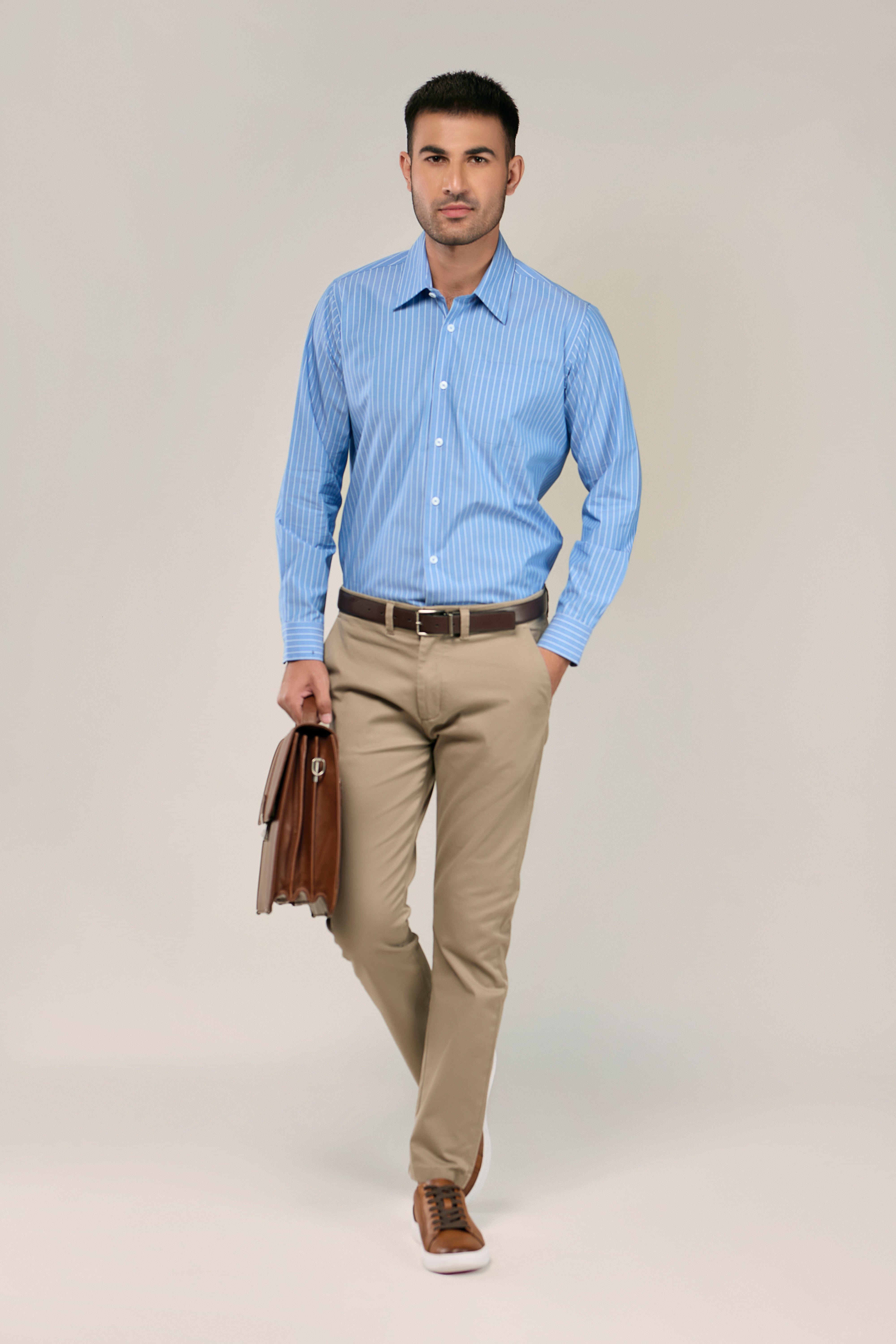 Striped Poplin Dress Shirt