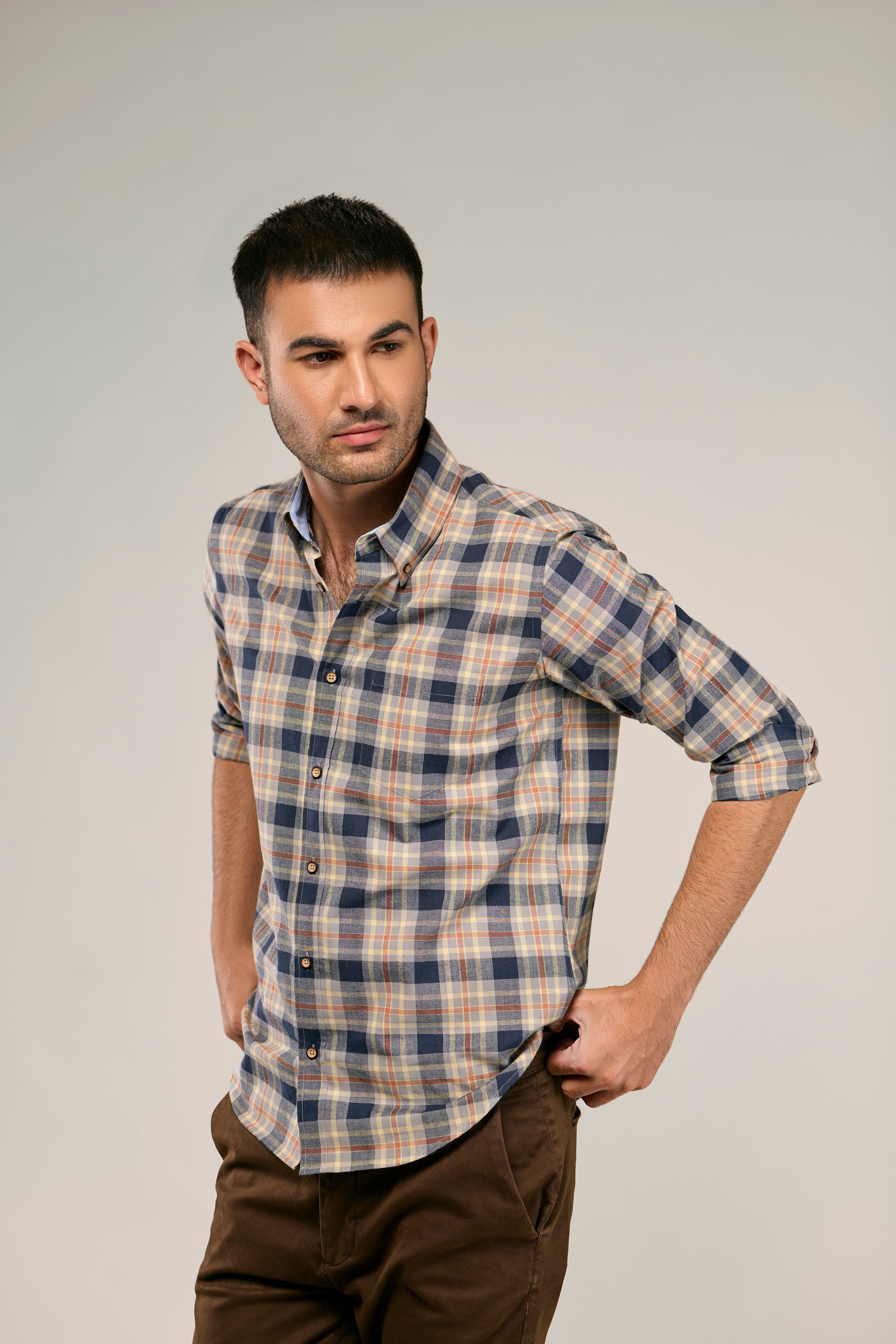 Yarn Dyed Cotton Shirt