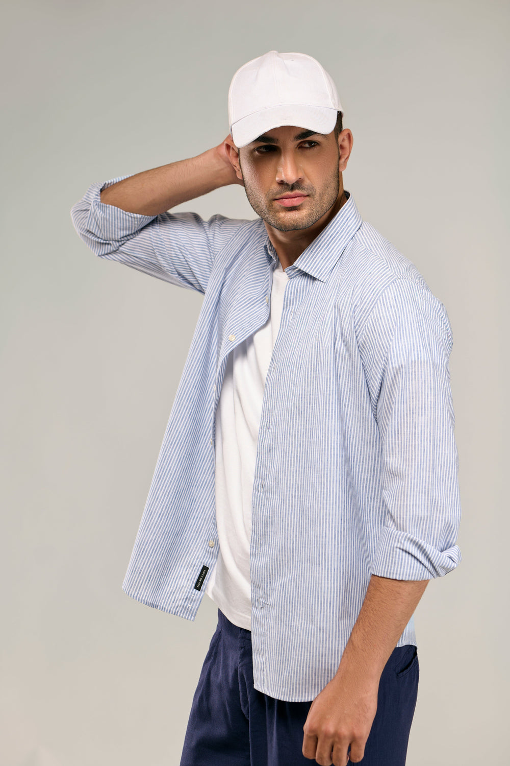 Cotton/Linen Yarn Dyed Shirt