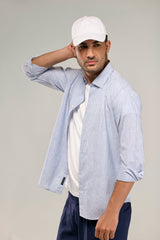 Cotton/Linen Yarn Dyed Shirt