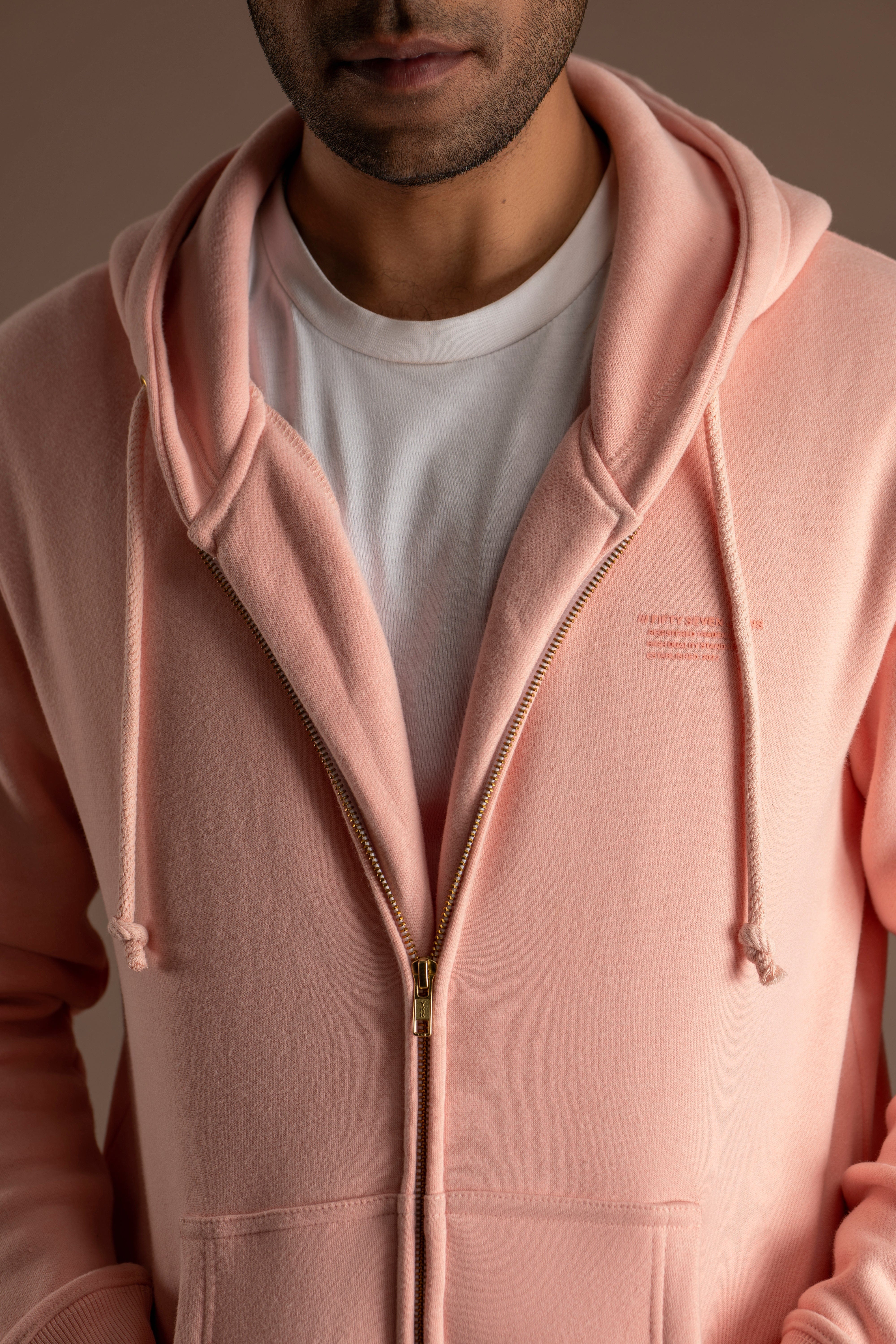 Heavy Zip Front Hoodie
