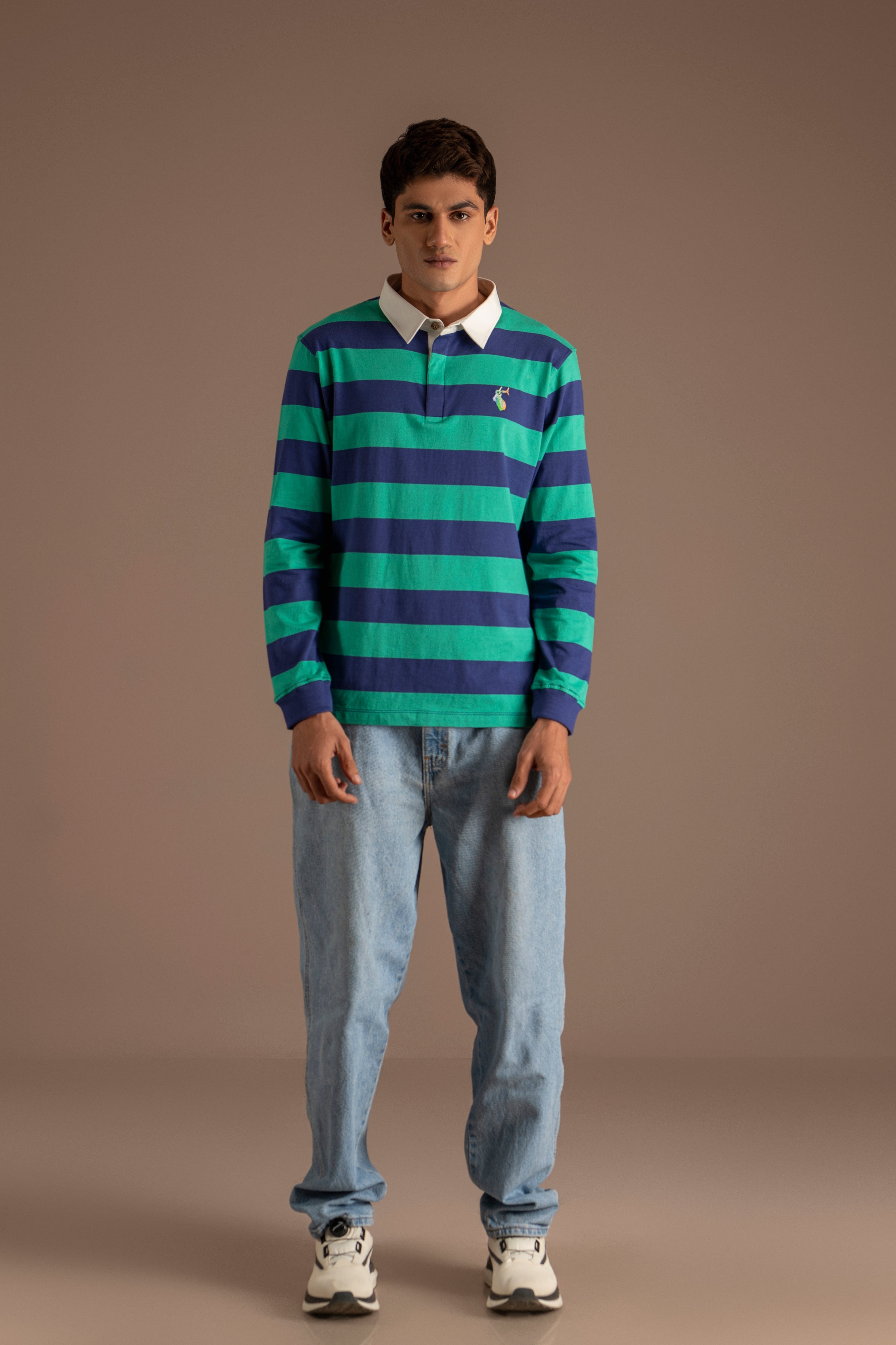 Yarn Dyed Stripe Cotton Rugby