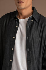 Men's Denim Button Down Shirt