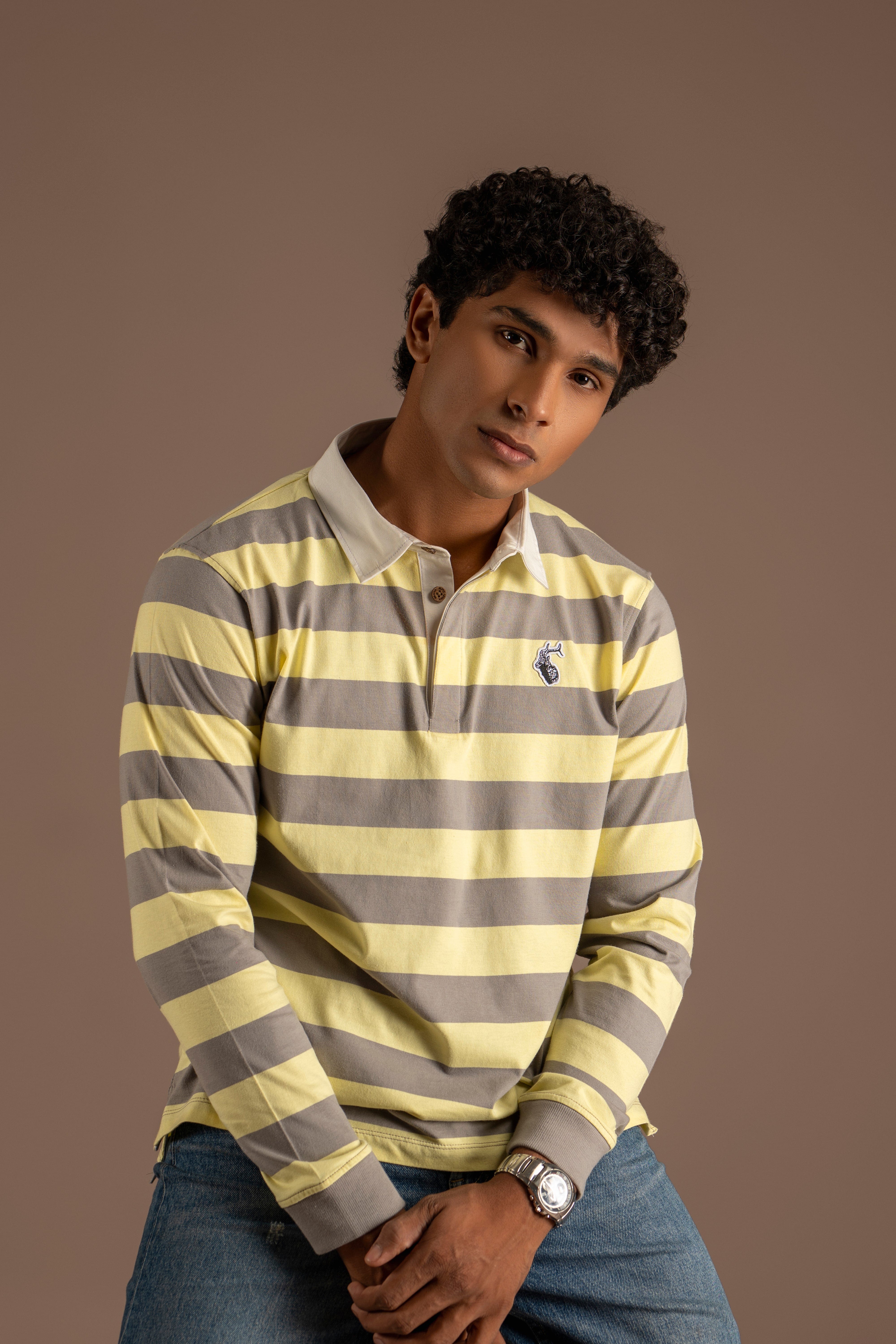 Yarn Dyed Stripe Cotton Rugby