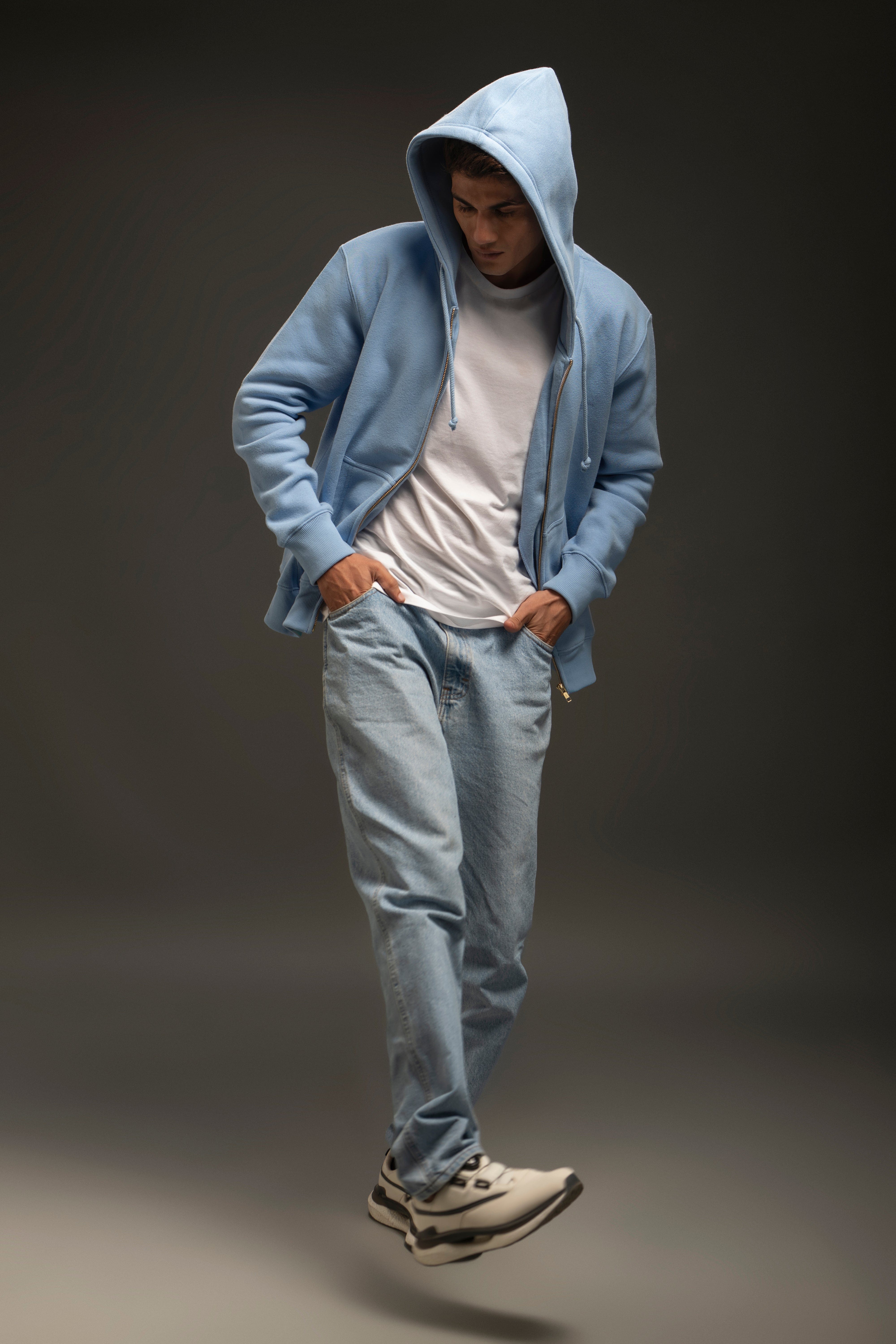 Heavy Zip Front Hoodie