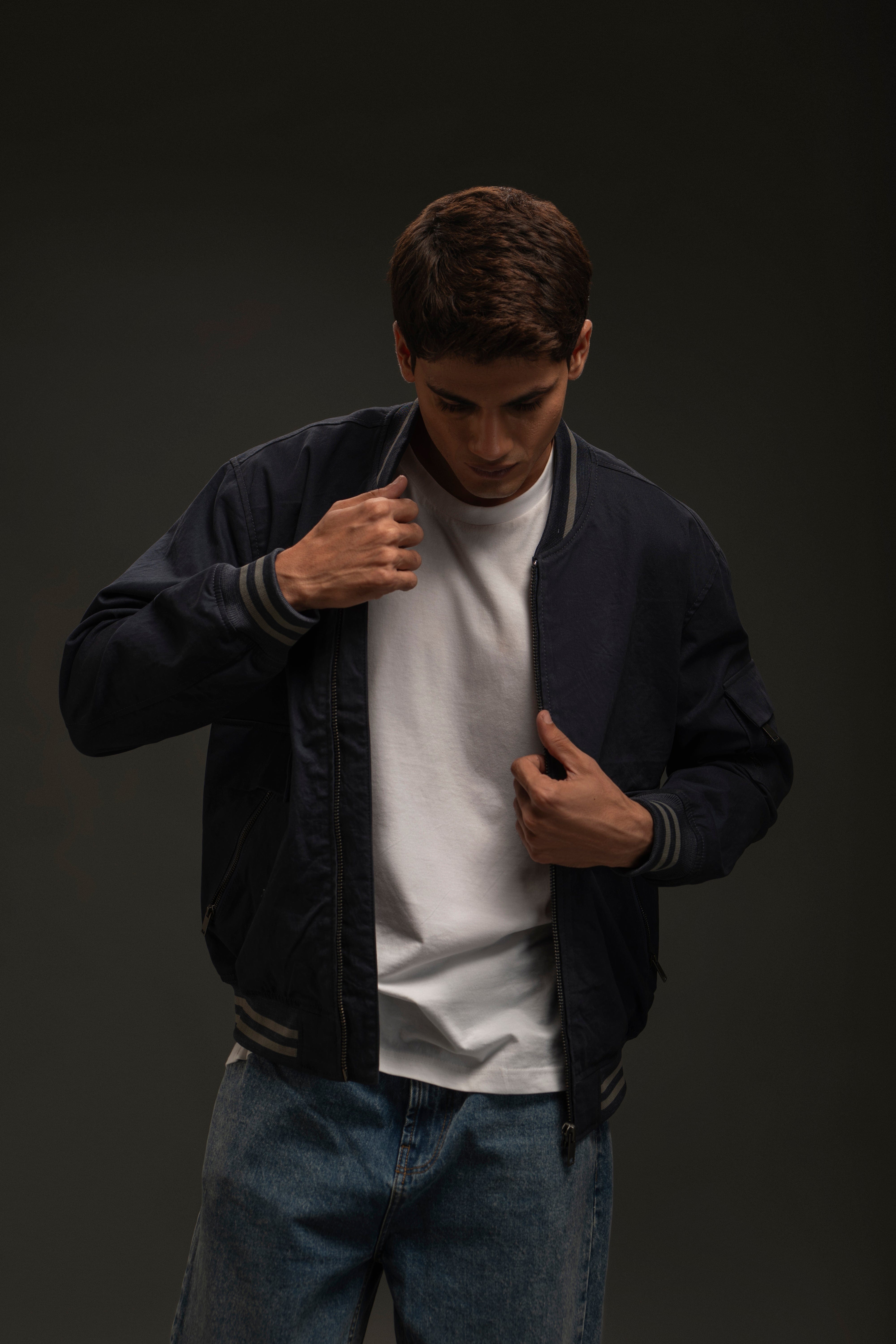 100% Cotton Twill Bomber Jacket