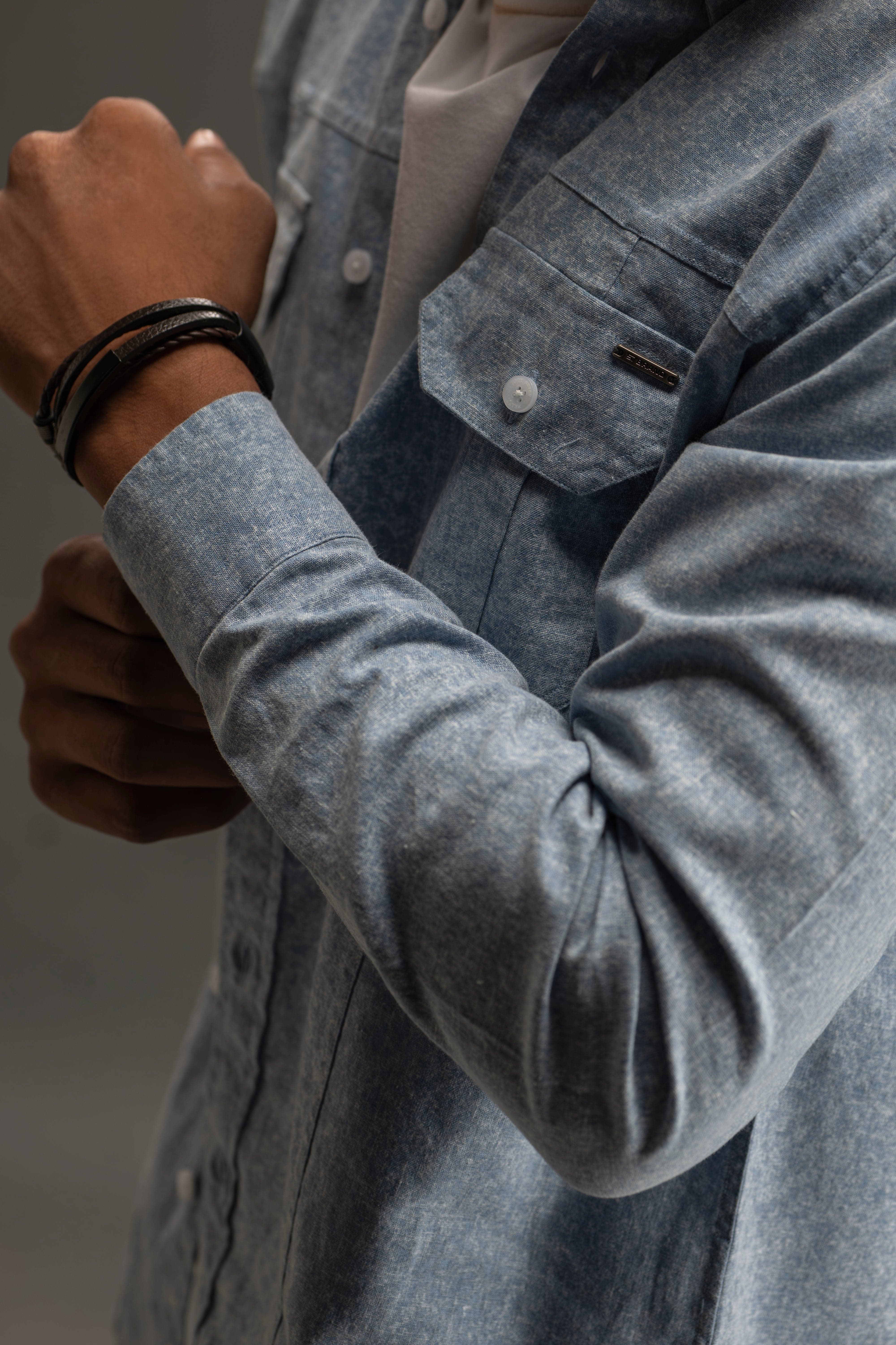 Cargo Pocket Button Down Shirt