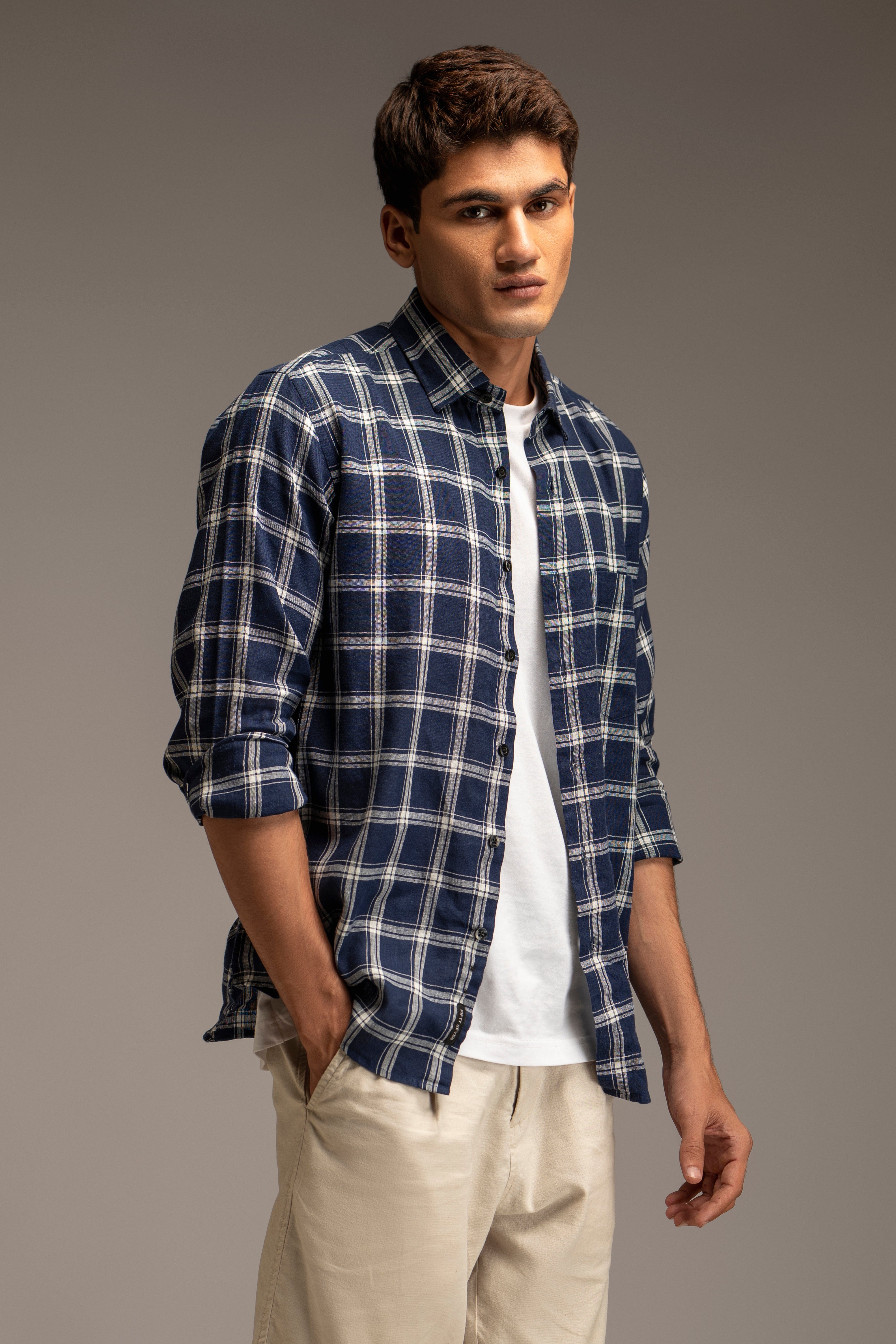 Cotton Yarn Dyed Shirt