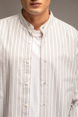 Men's Banded Collar Shirt