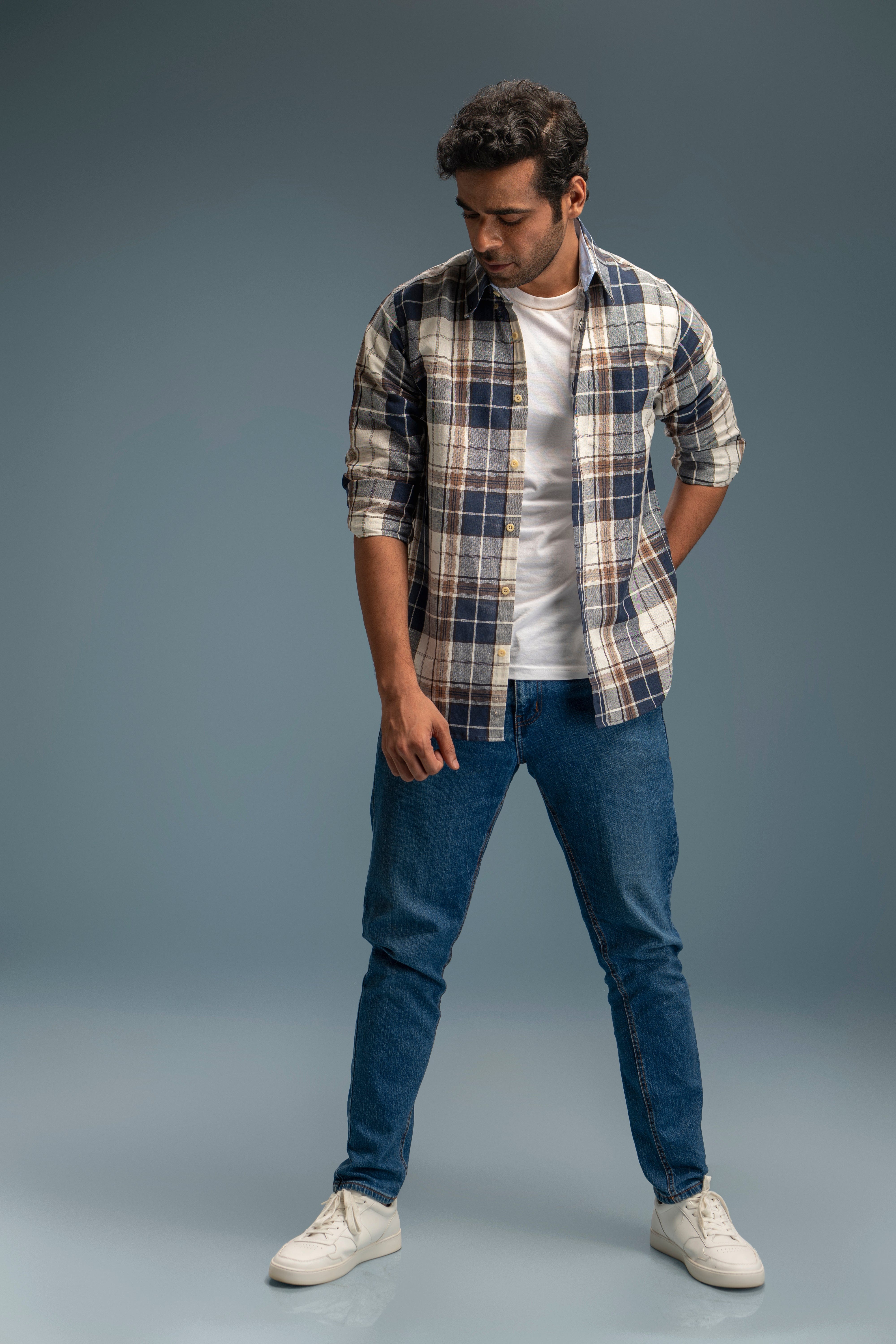 Yarn Dyed Cotton Shirt