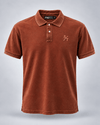 Men's 100% cotton pique polo in iridescent effect