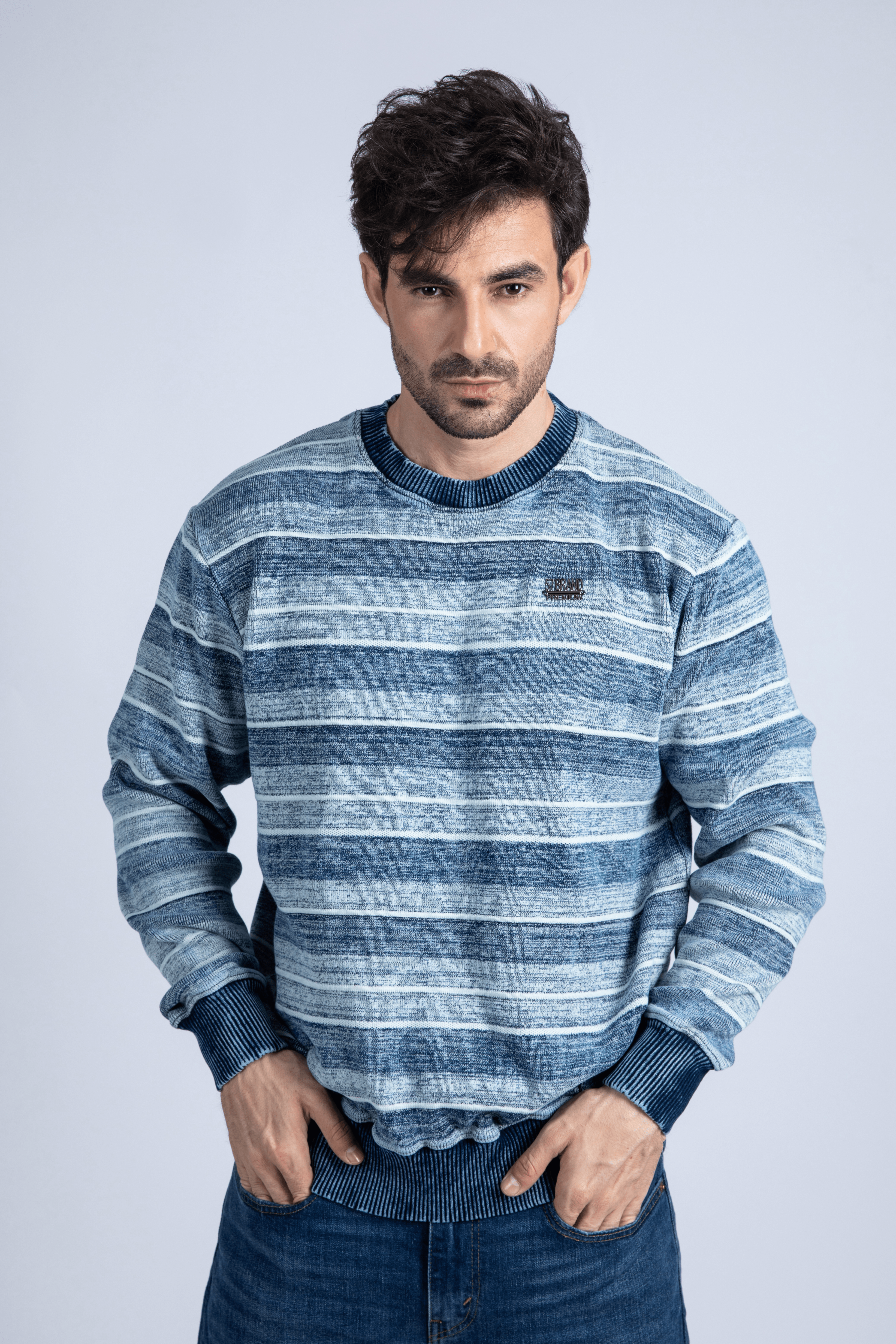 Denim Sweater