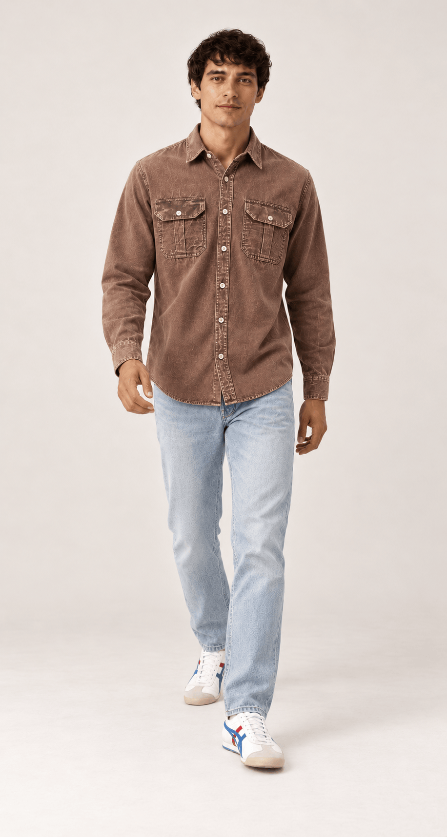 Carbon Vintage Peach Cotton Felt