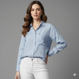 Heathered Linen loose Shirt