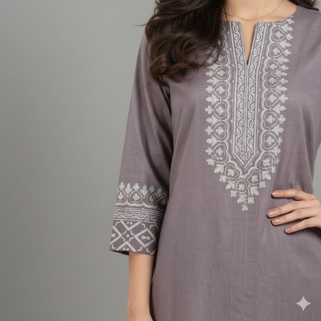 Block Print Kurta Set