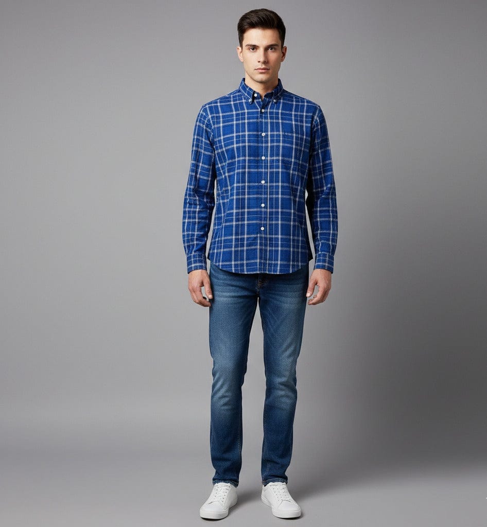 Blue Checkered Shirt