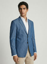 Classic Blue Tencel Blazer