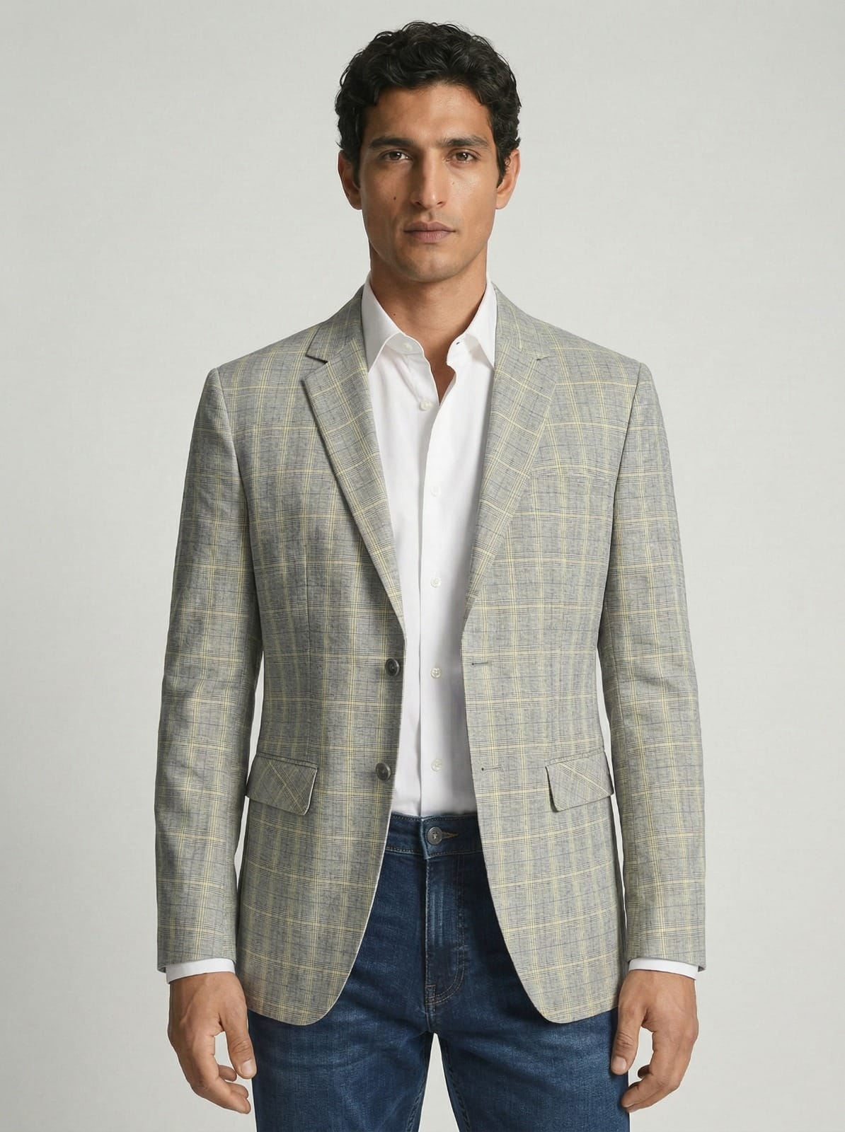 Textured Linen Blazer