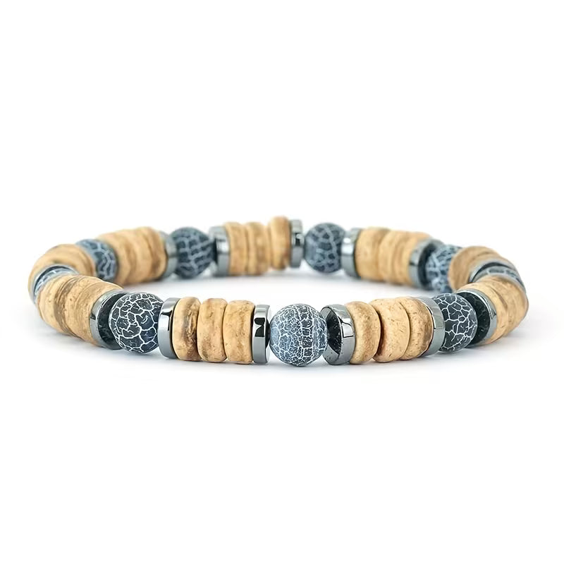 Handmade Vintage Wooden Bead Bracelet