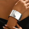 Exaggerated Geometric Wide-Open Bangle for Women