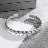 Men’s Vintage Woven Cuban Chain Bangle
