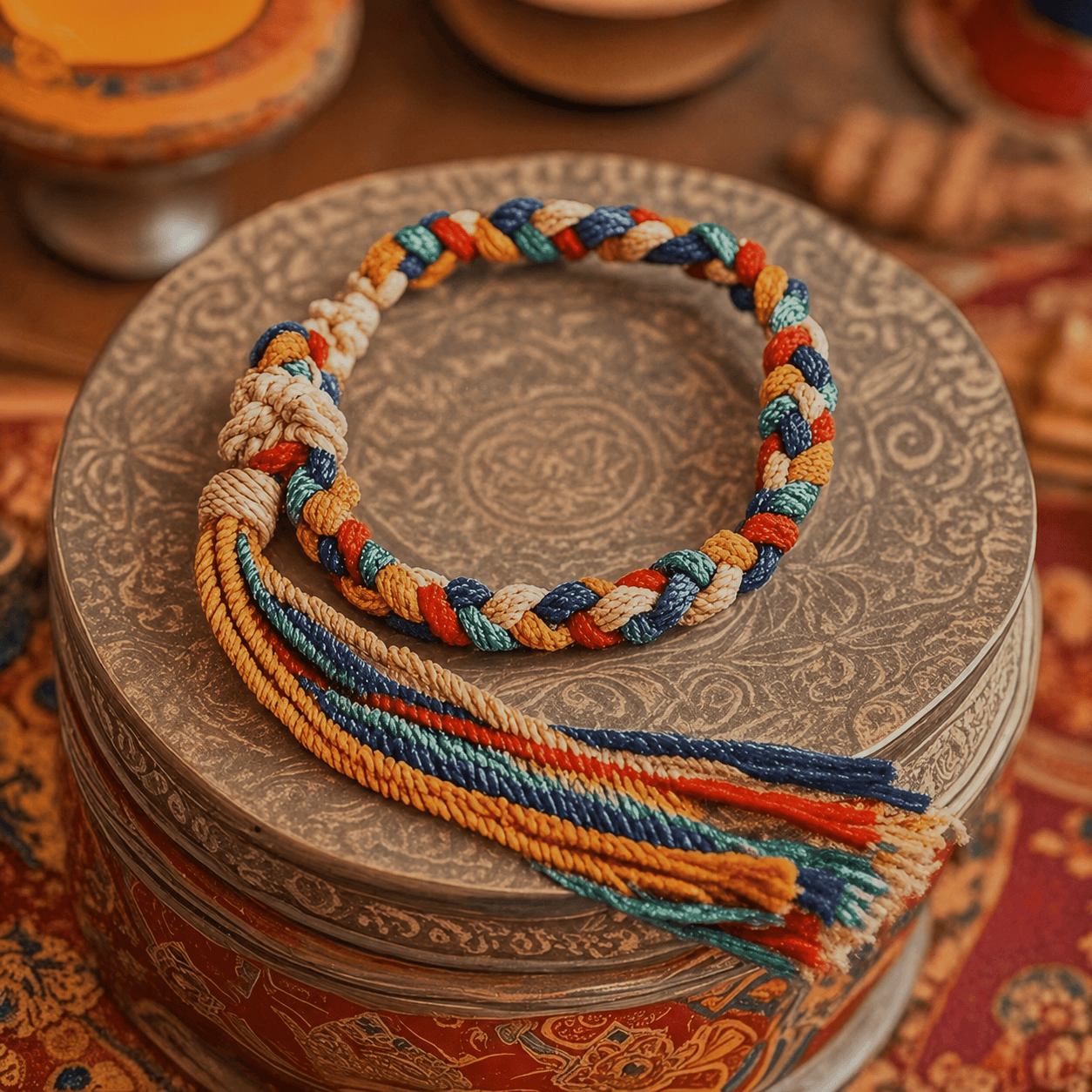 Tibetan-Style Adjustable Protective Bracelet
