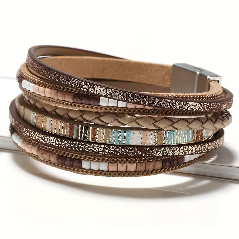 Bohemian Multi-Layer Leather Bracelet