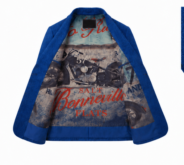 Men's Organic Indigo Dye Sporty Blazer