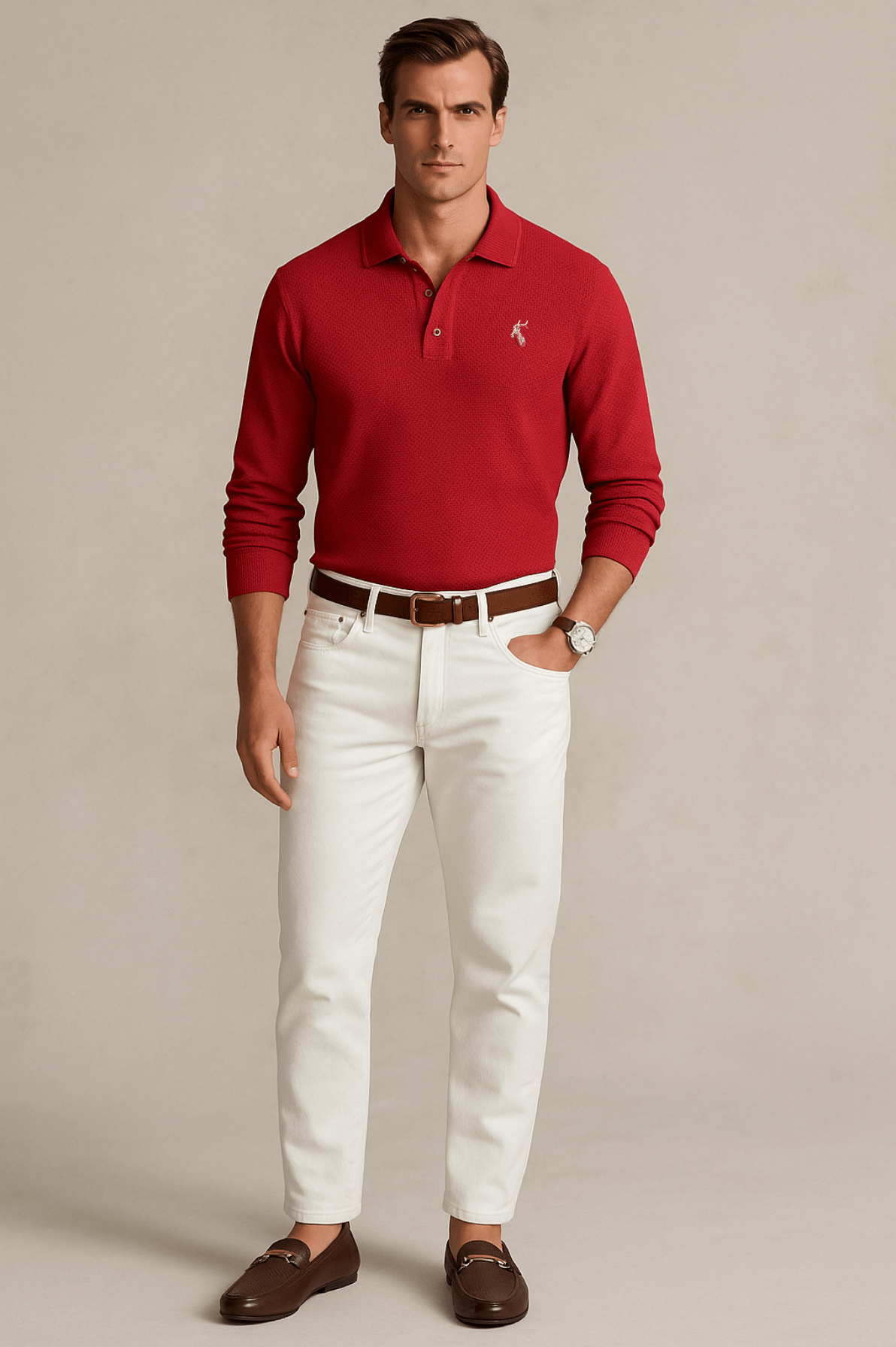 Bamboo long Sleeves Polo
