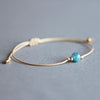 Natural Blue Apatite Bracelet